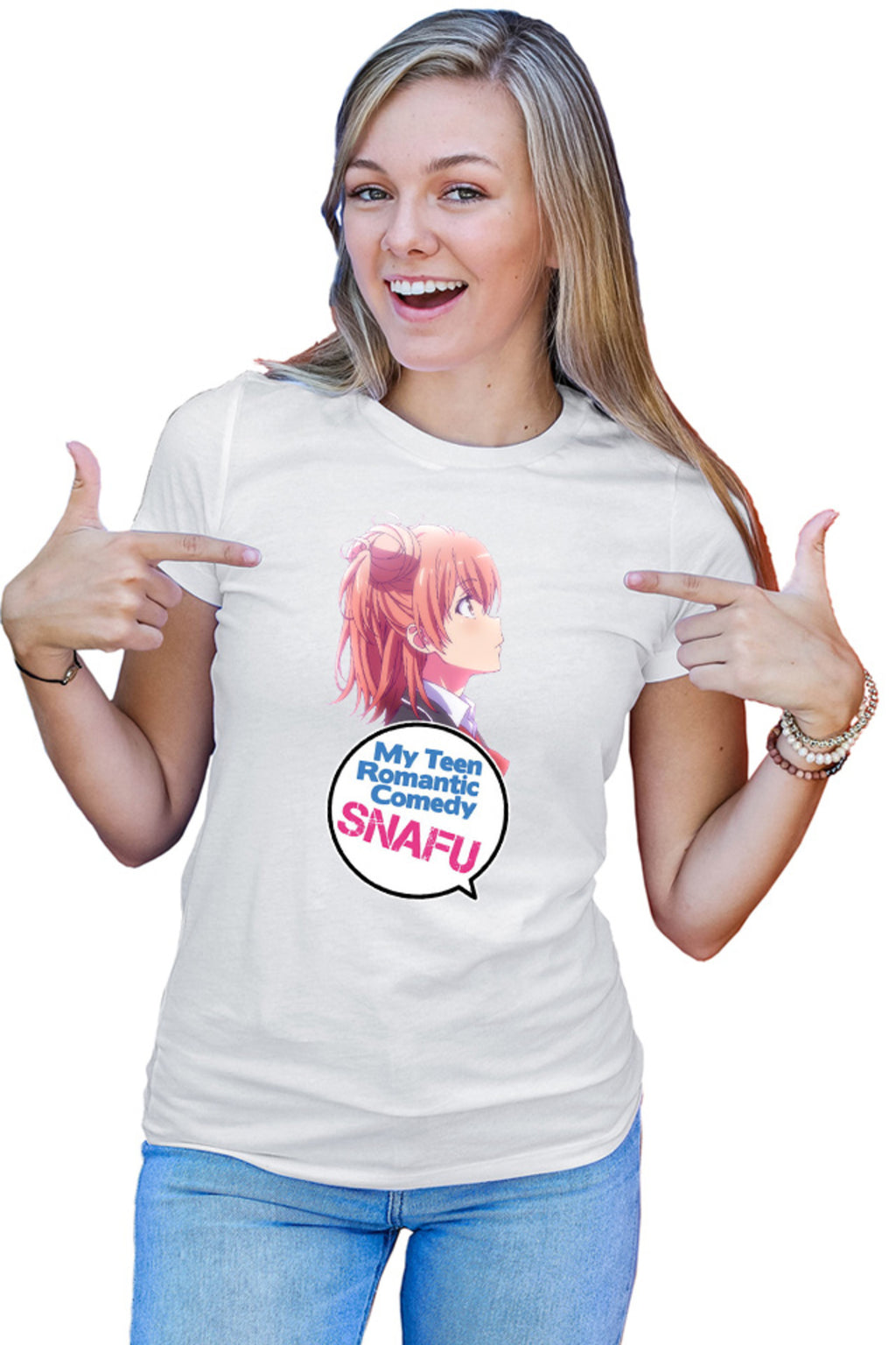 Tricou dama OreGairu Yui Yuigahama Angel Weeb
