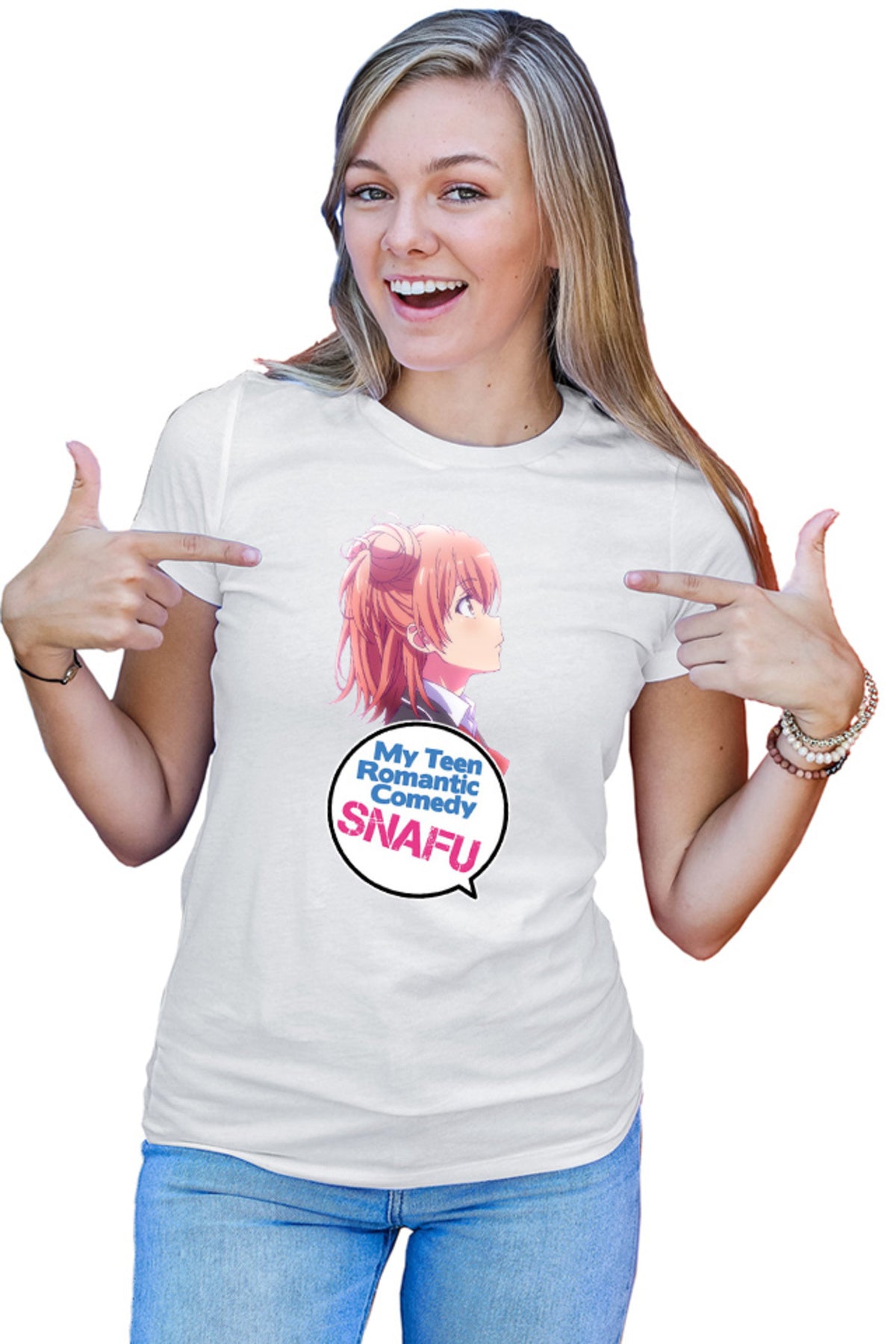 Tricou dama OreGairu Yui Yuigahama Angel Weeb