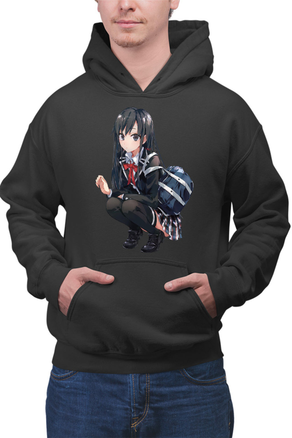 Hanorac barbati OreGairu Yukino Yukinoshita Snow Panda School Girl