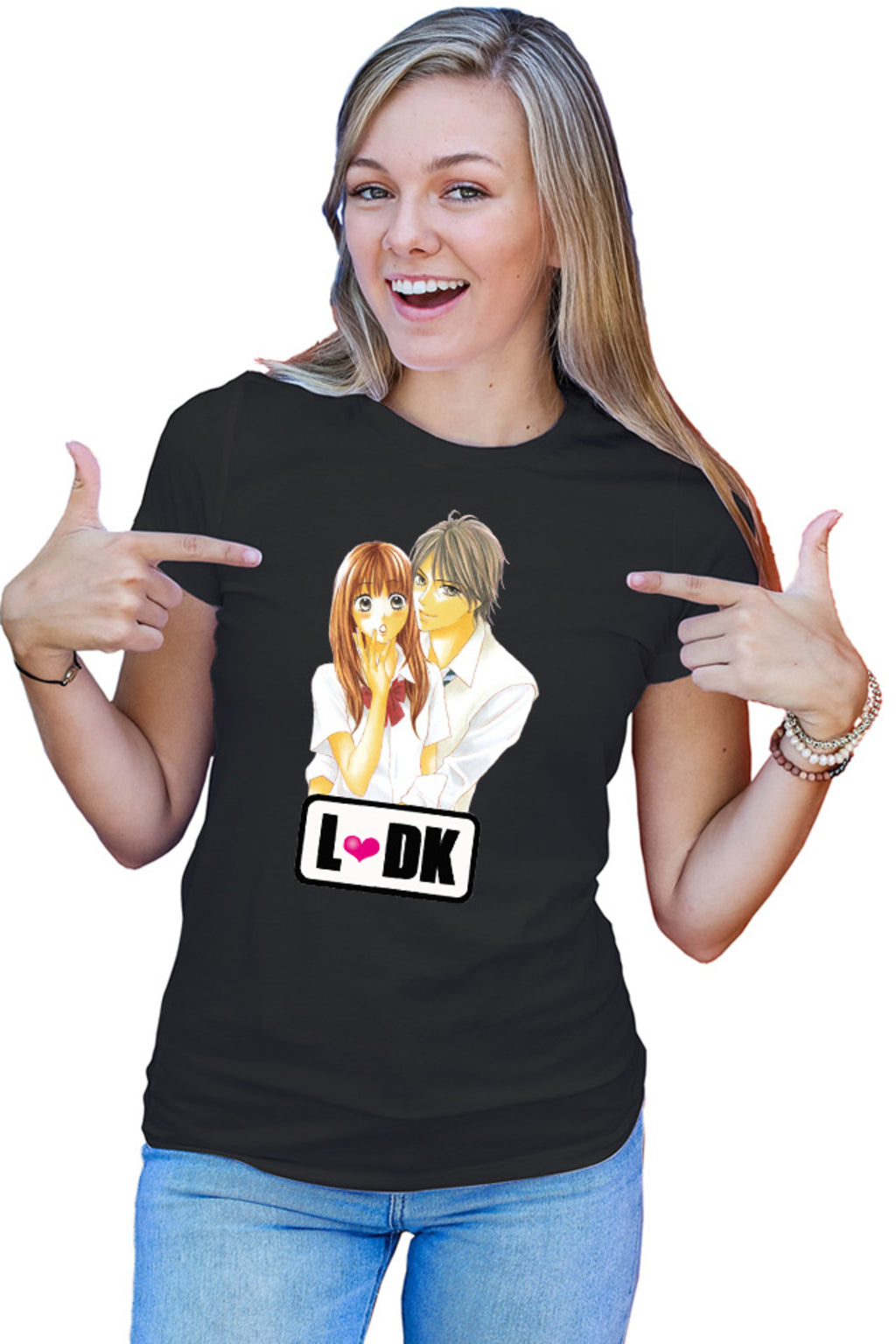 Tricou dama LDK Nishimori Shuusei Love Heart School