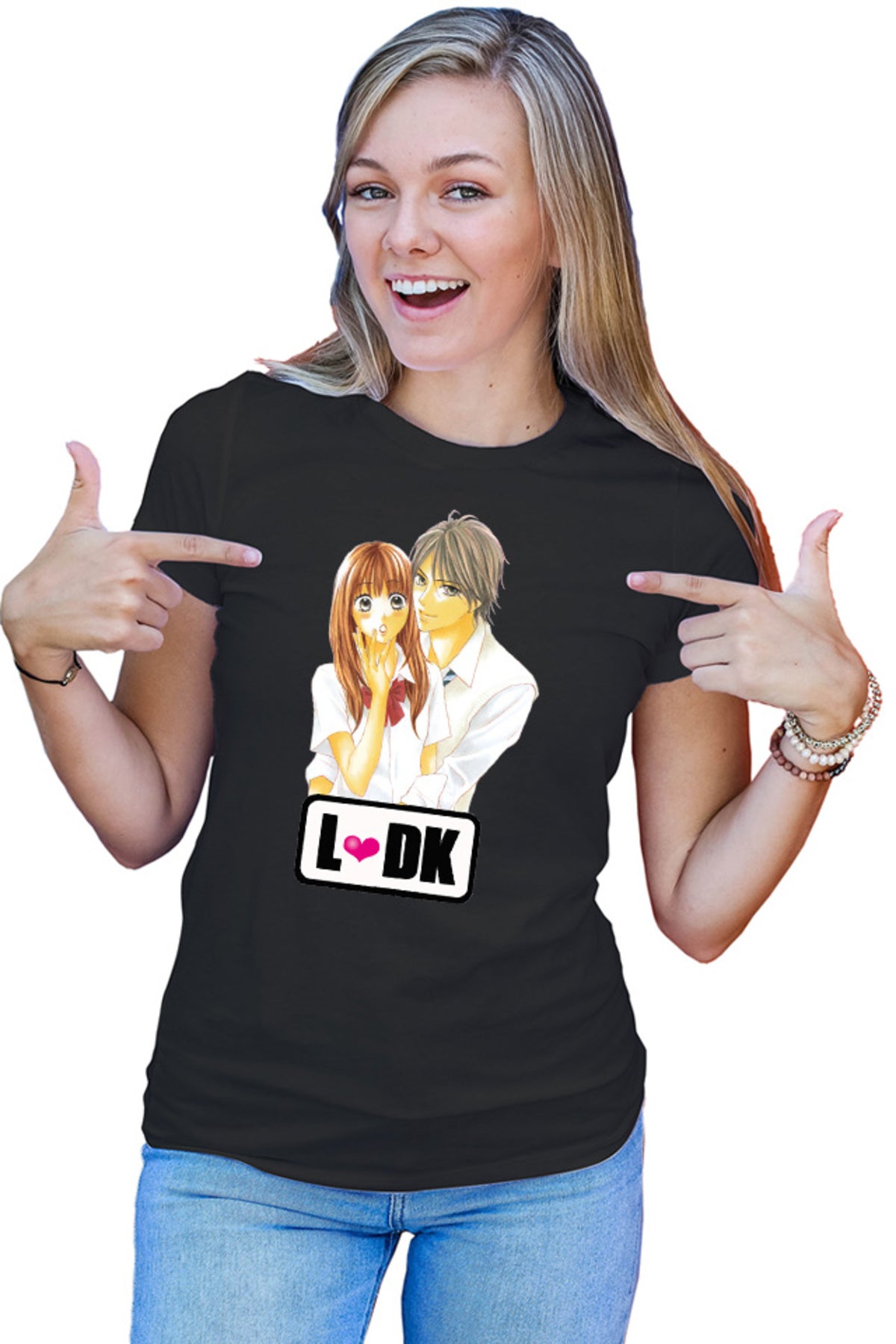 Tricou dama LDK Nishimori Shuusei Love Heart School