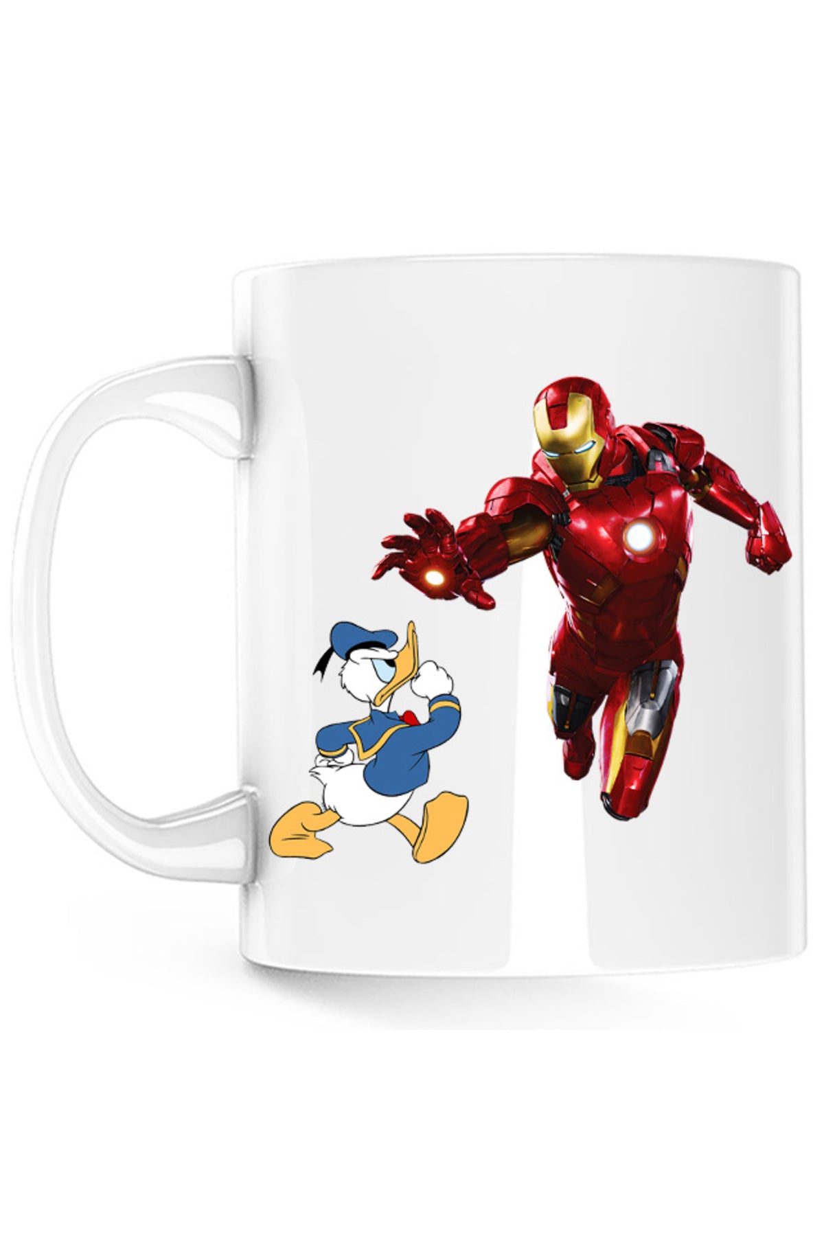Cana Ironman Donald Duck Tony Stark Save World, alba, 330 ml
