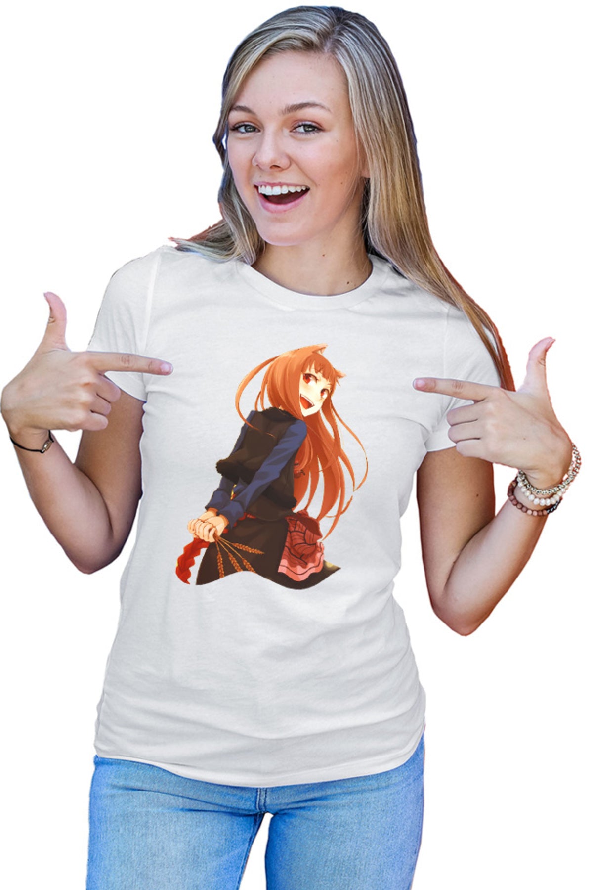 Tricou dama Spice And Wolf Holo Naruto Songoku