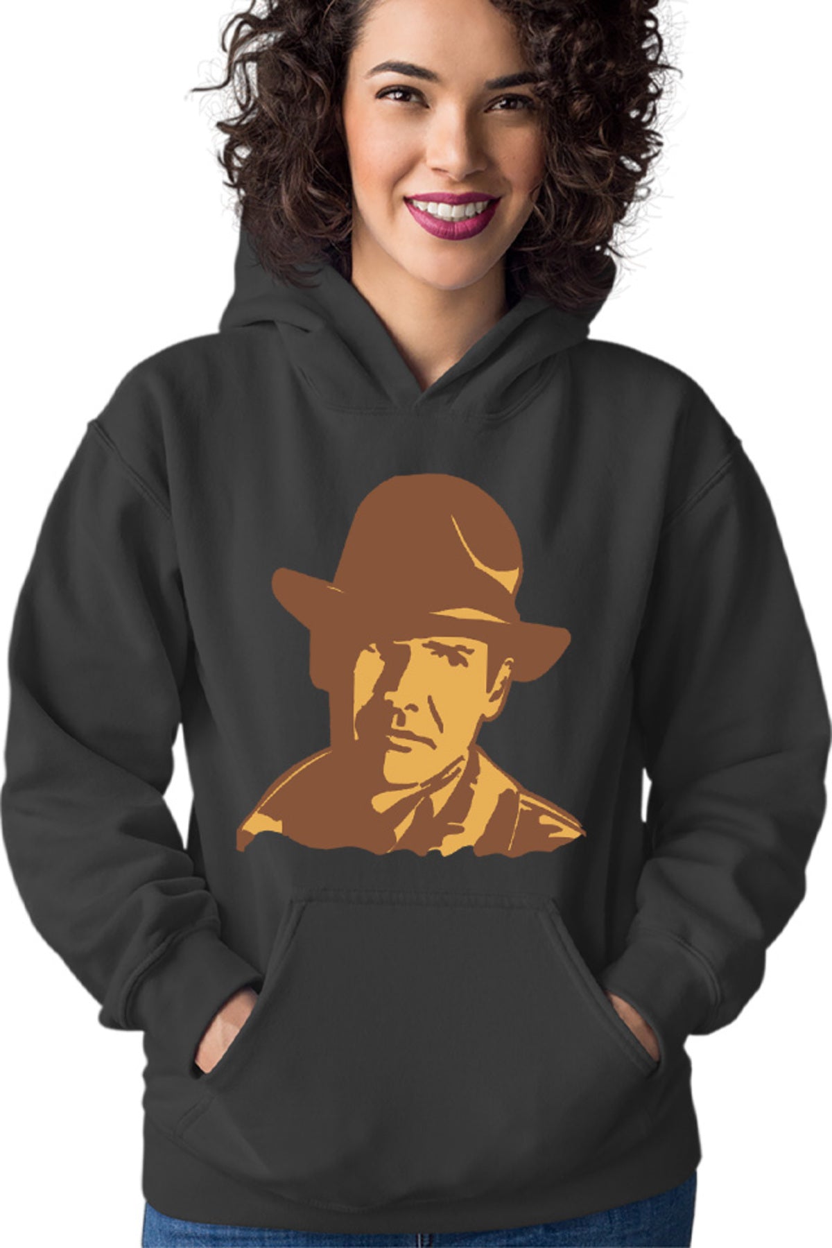Hanorac dama Indiana Jones Portret Art Wolfgang Hohlbein