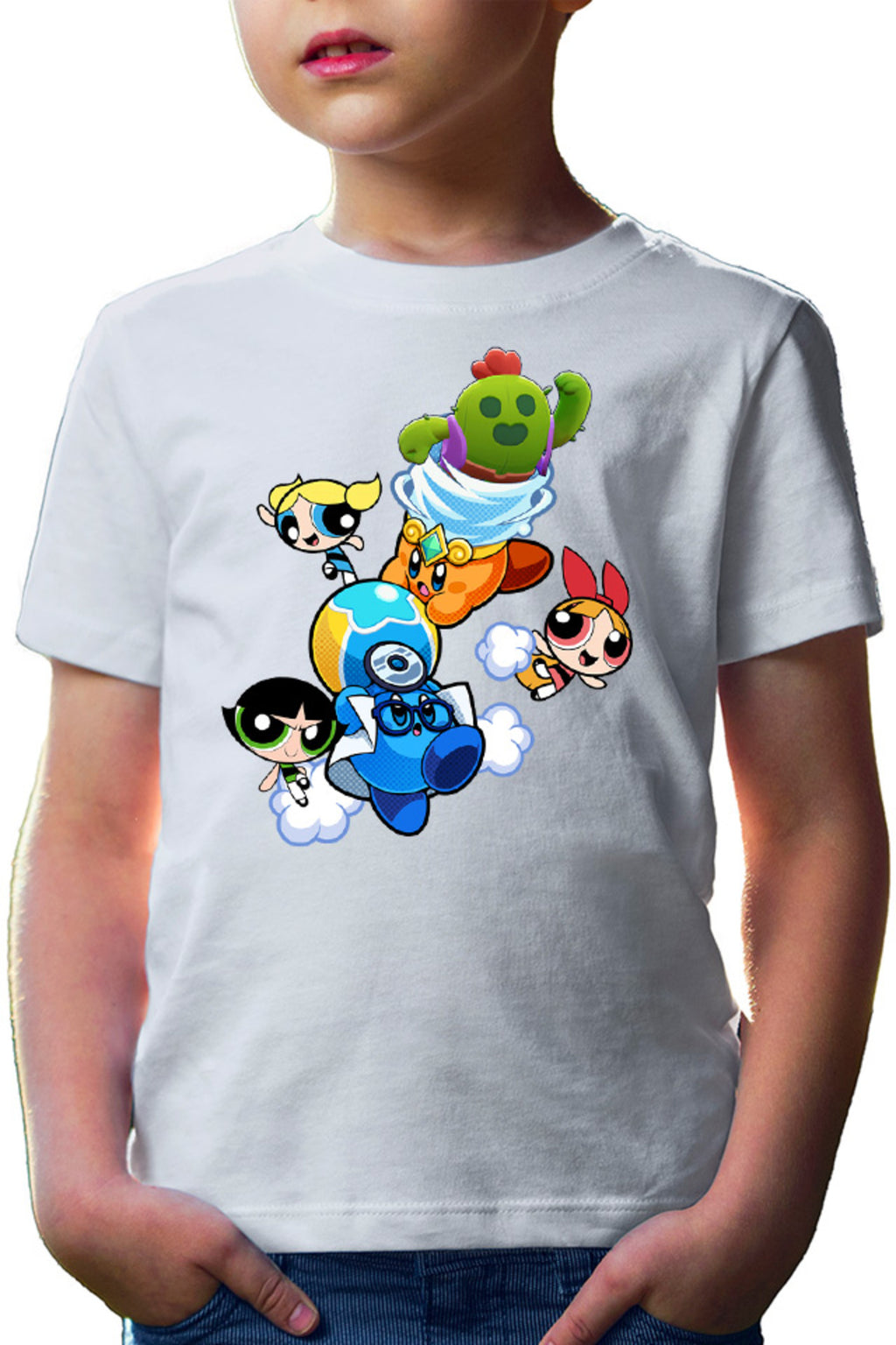 Tricou copii Brawl Stars Happy Tank Powerpuff Girls Pokemon Weather
