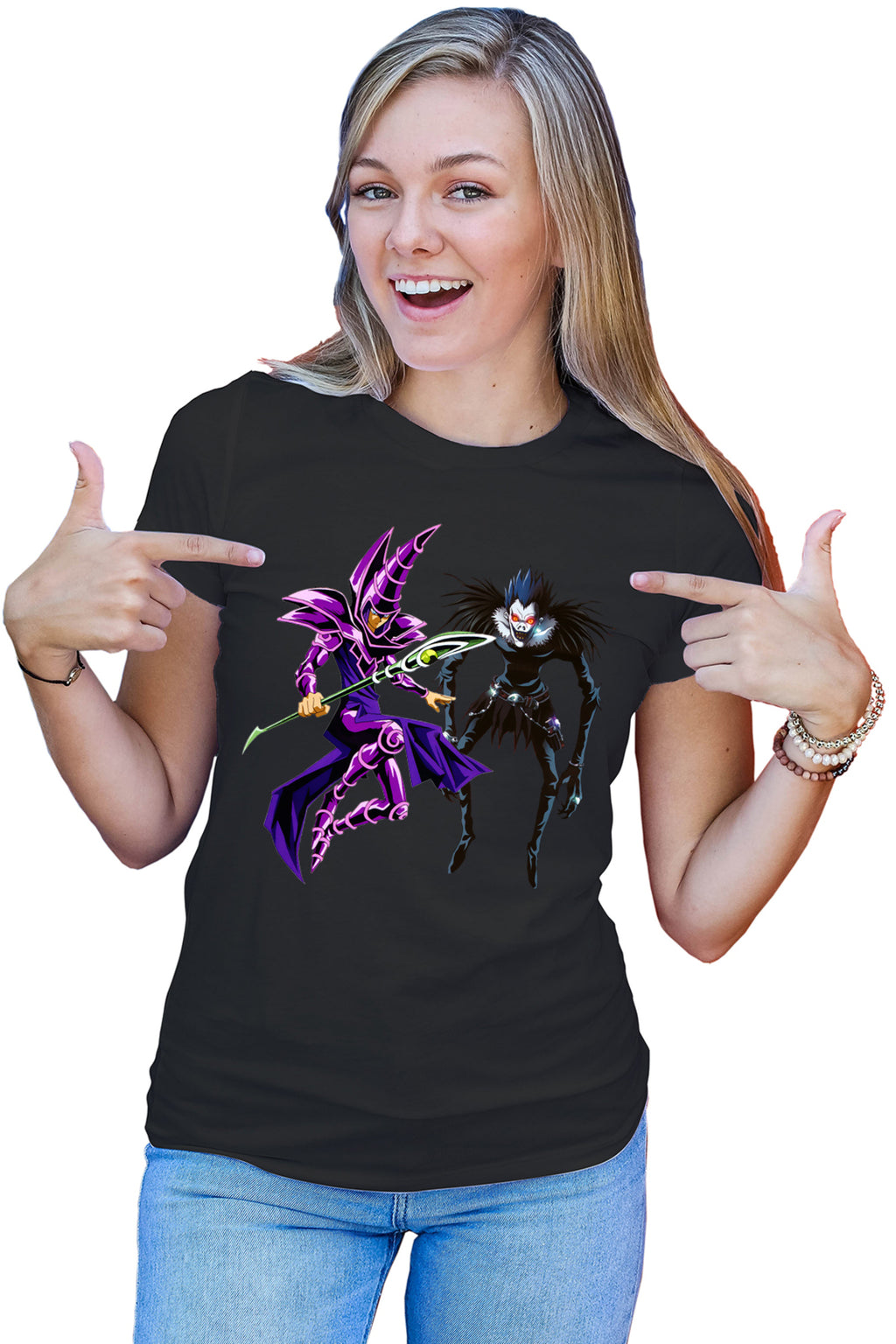 Tricou dama Yu Gi Oh Dark Magician Death Note Ryuk