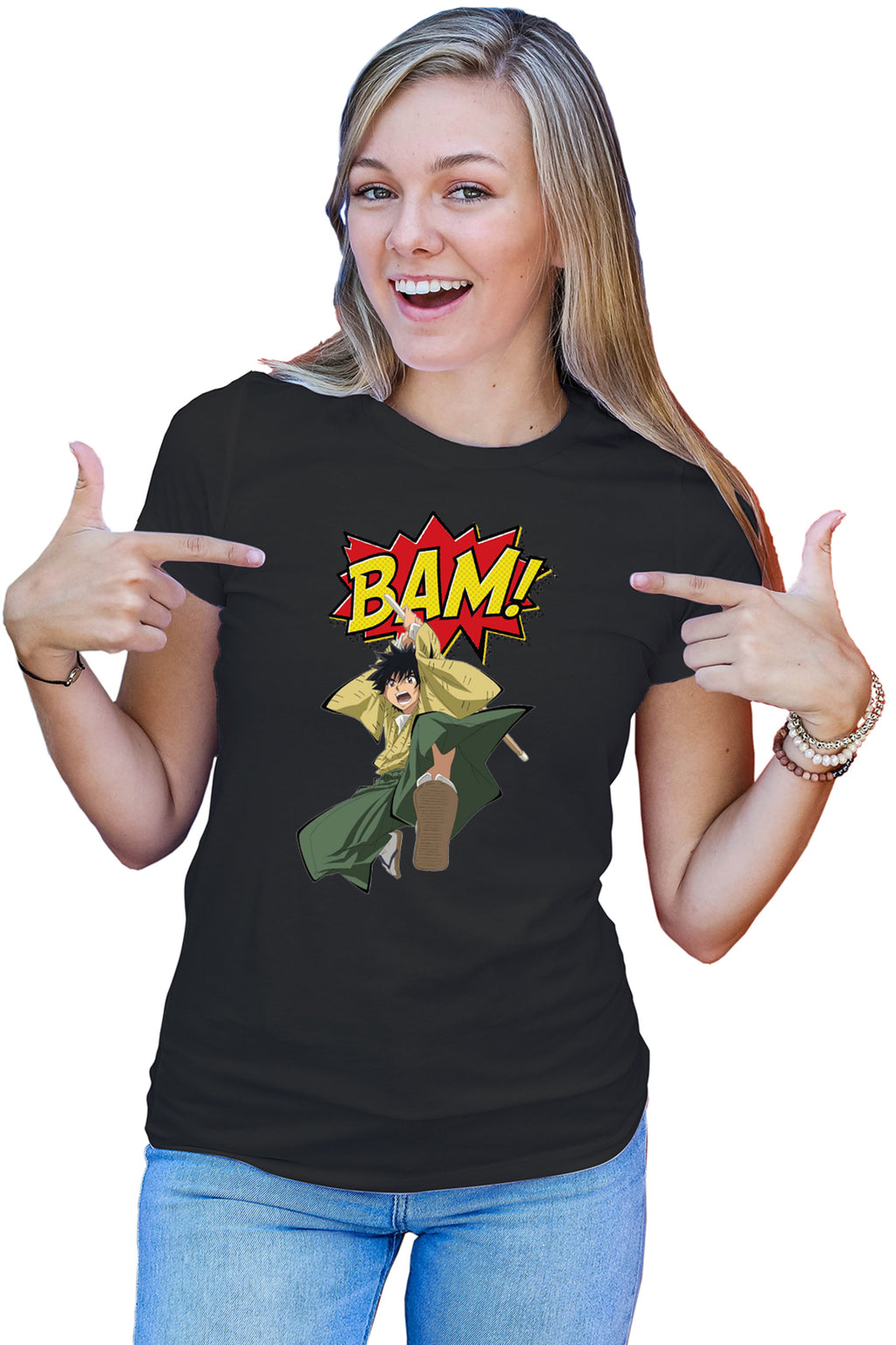 Tricou dama Rurouni Kenshin Yahiko Boom Manga Katana
