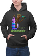 Hanorac barbati Baby Groot Riding Fortnite Lama Minecraft Pickaxe