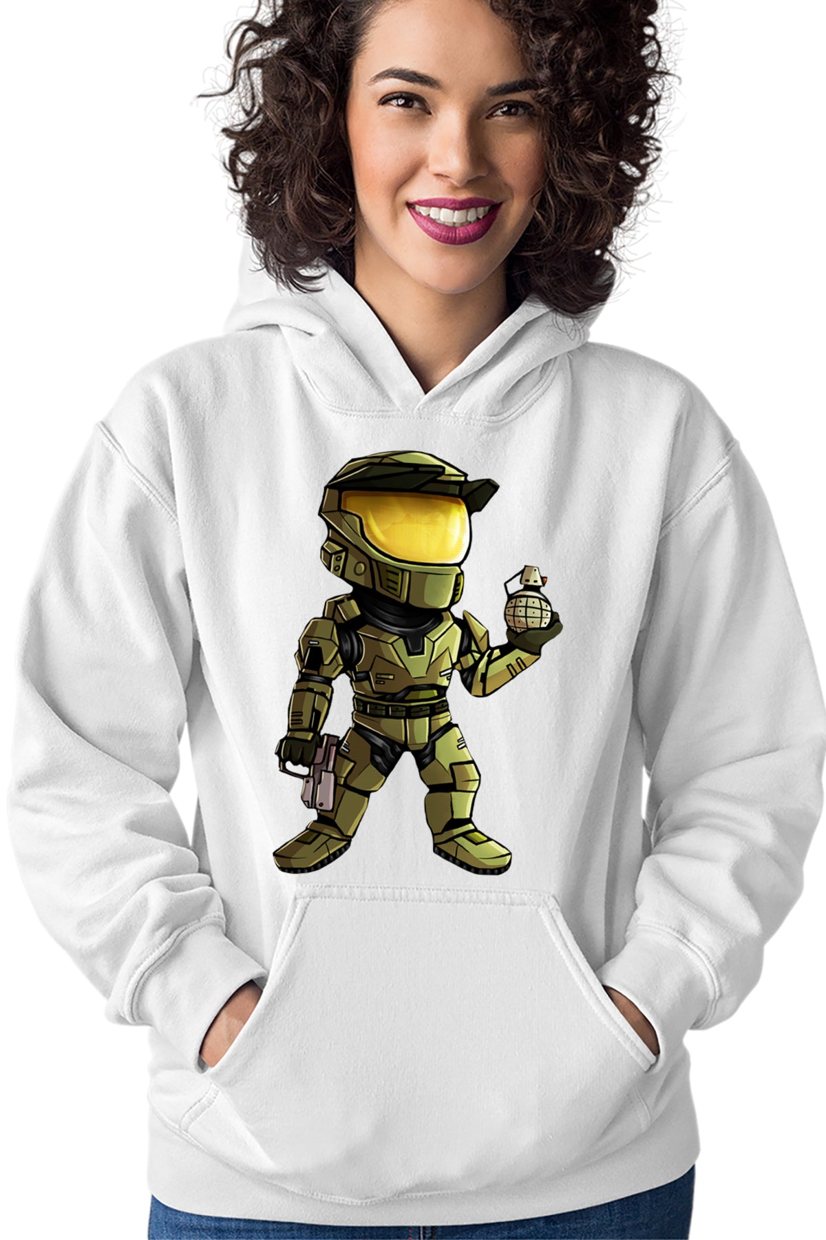 Hanorac dama Halo Grenade Combat Soldat Video Game