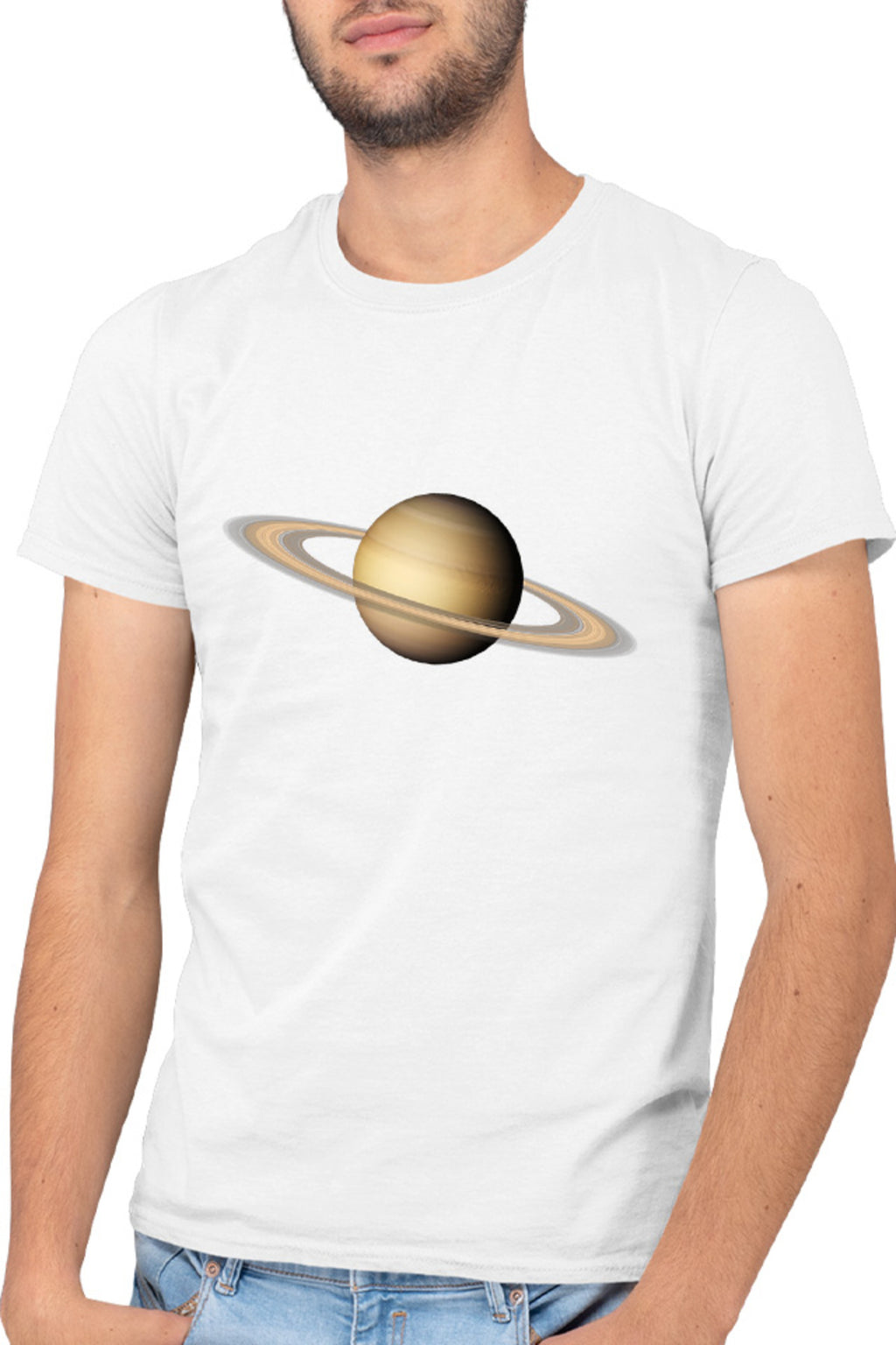 Tricou barbati NASA Saturn Rings Astronomy
