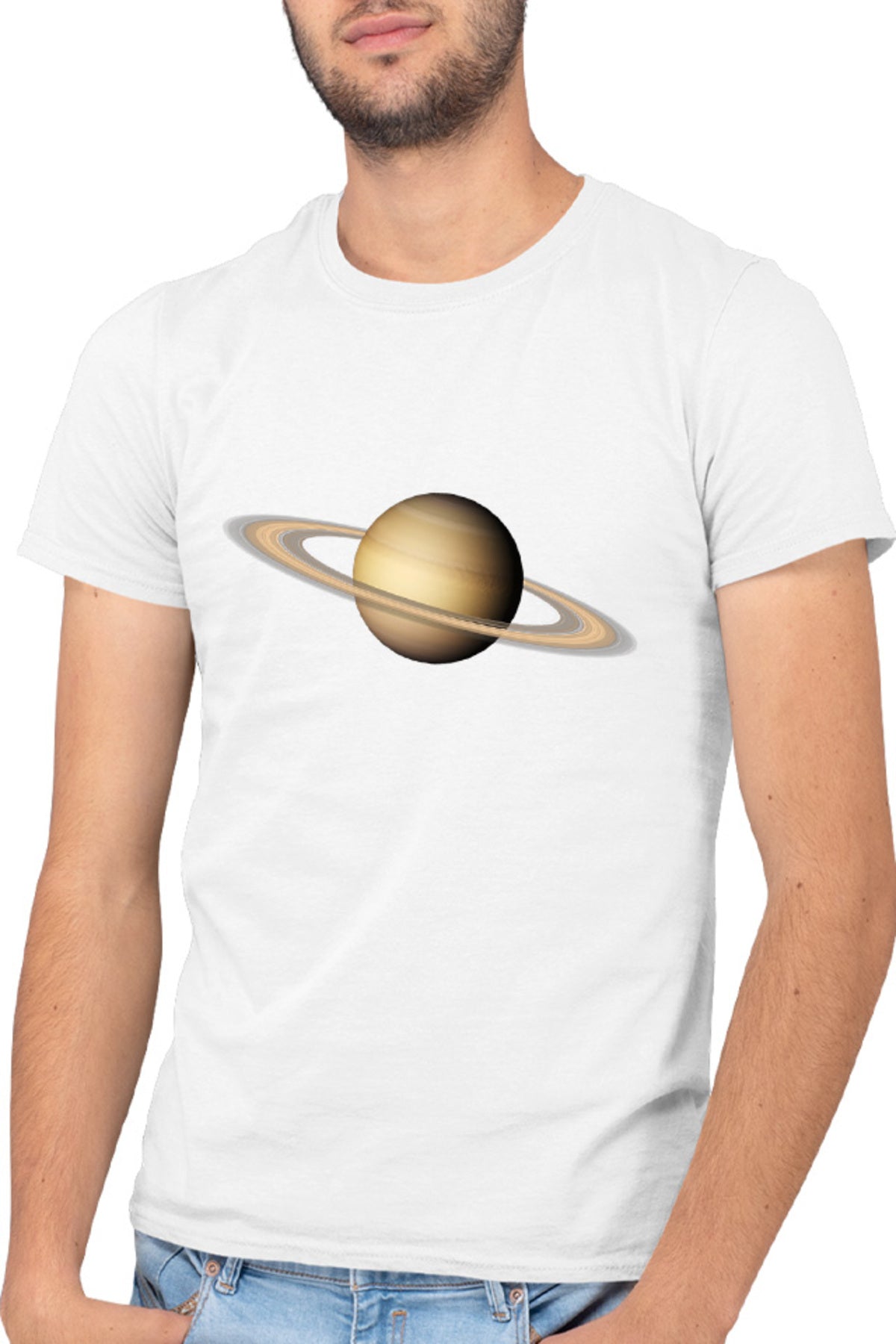 Tricou barbati NASA Saturn Rings Astronomy