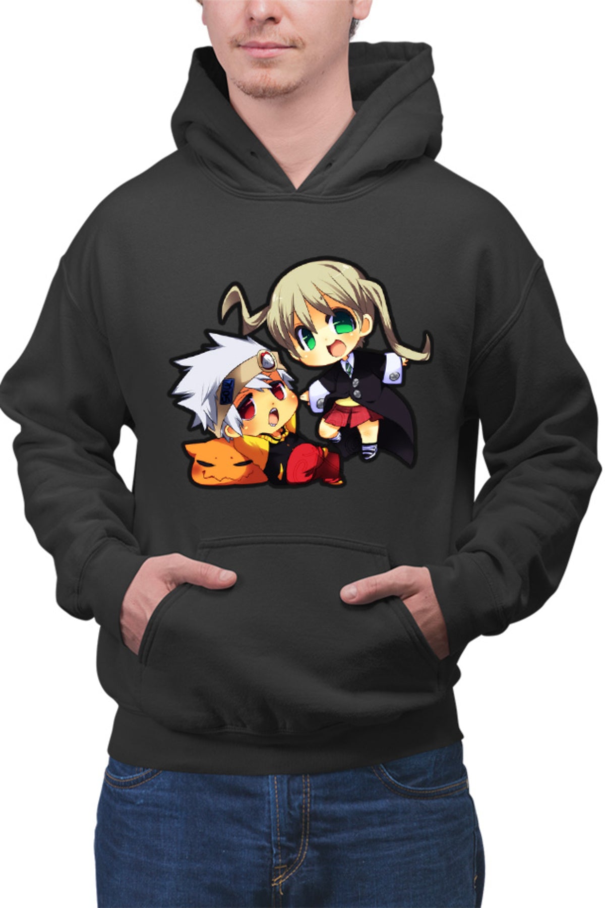Hanorac barbati Soul Eater Soul Maka Chibi Fight Action Trap