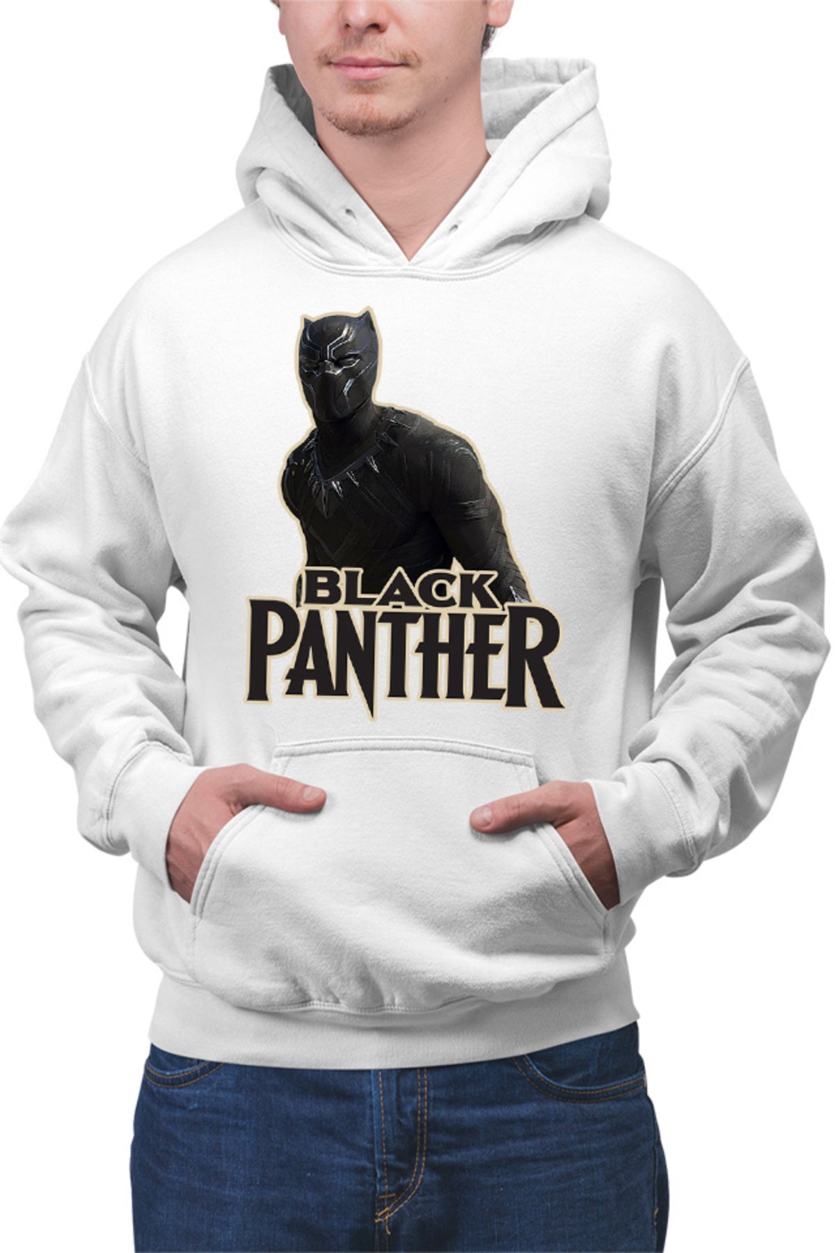 Hanorac barbati Black Panther Logo Save World Hero Protect