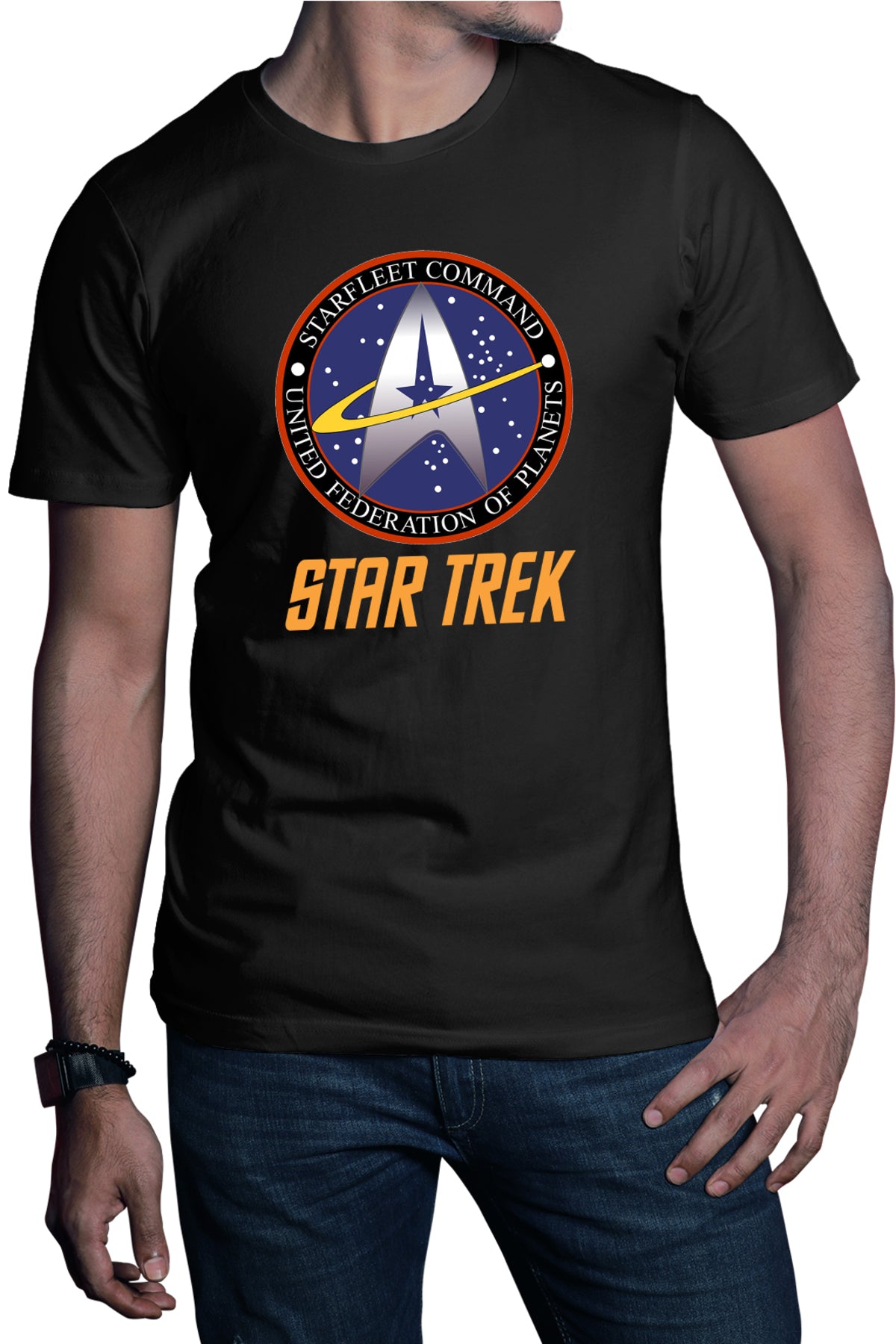 Tricou barbati Star Trek Starft Command Academy Emblem