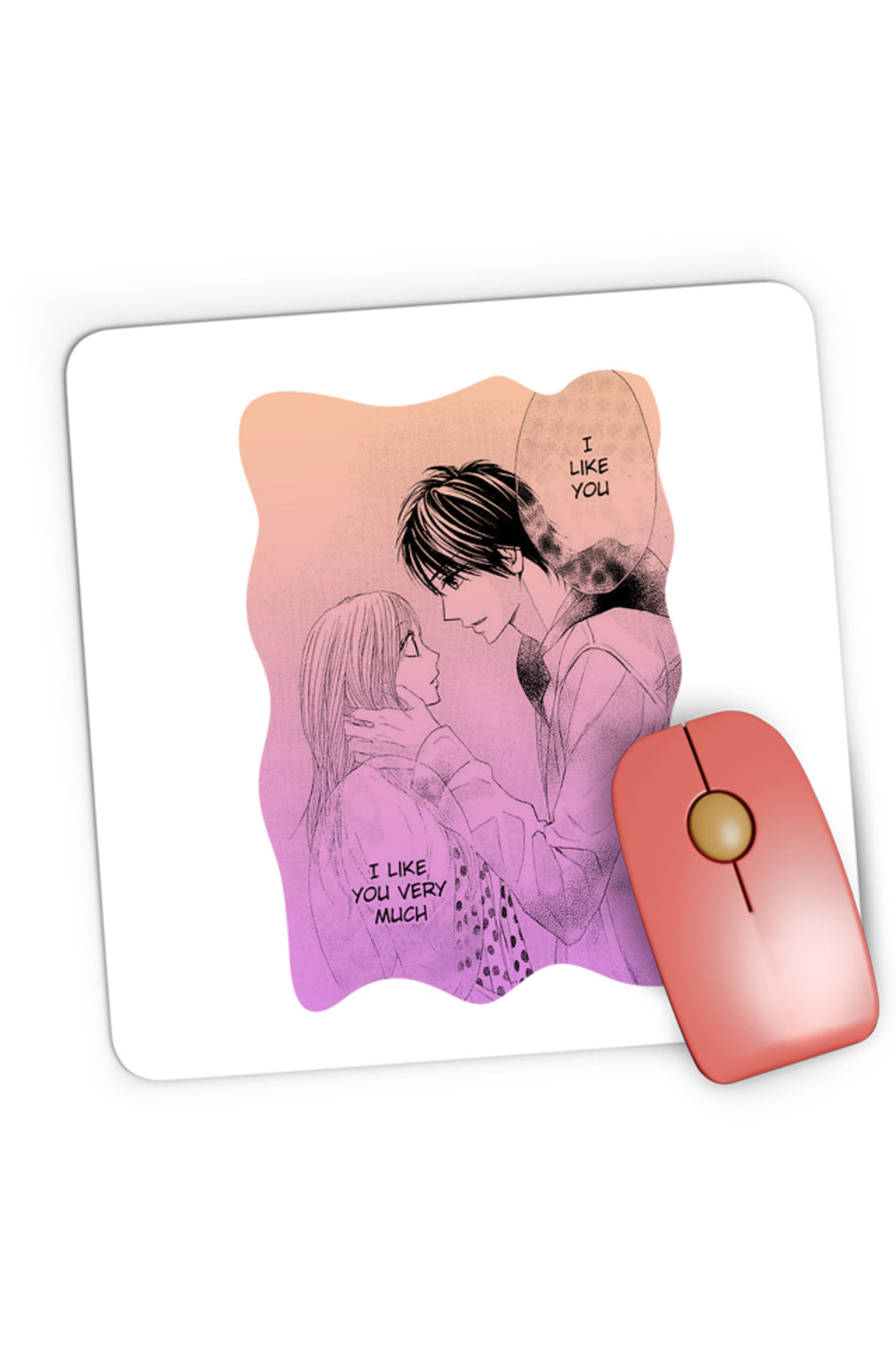 Mousepad Gaming LDK Shuusei Aoi Couple Love Highschool Hug, 21x19 cm