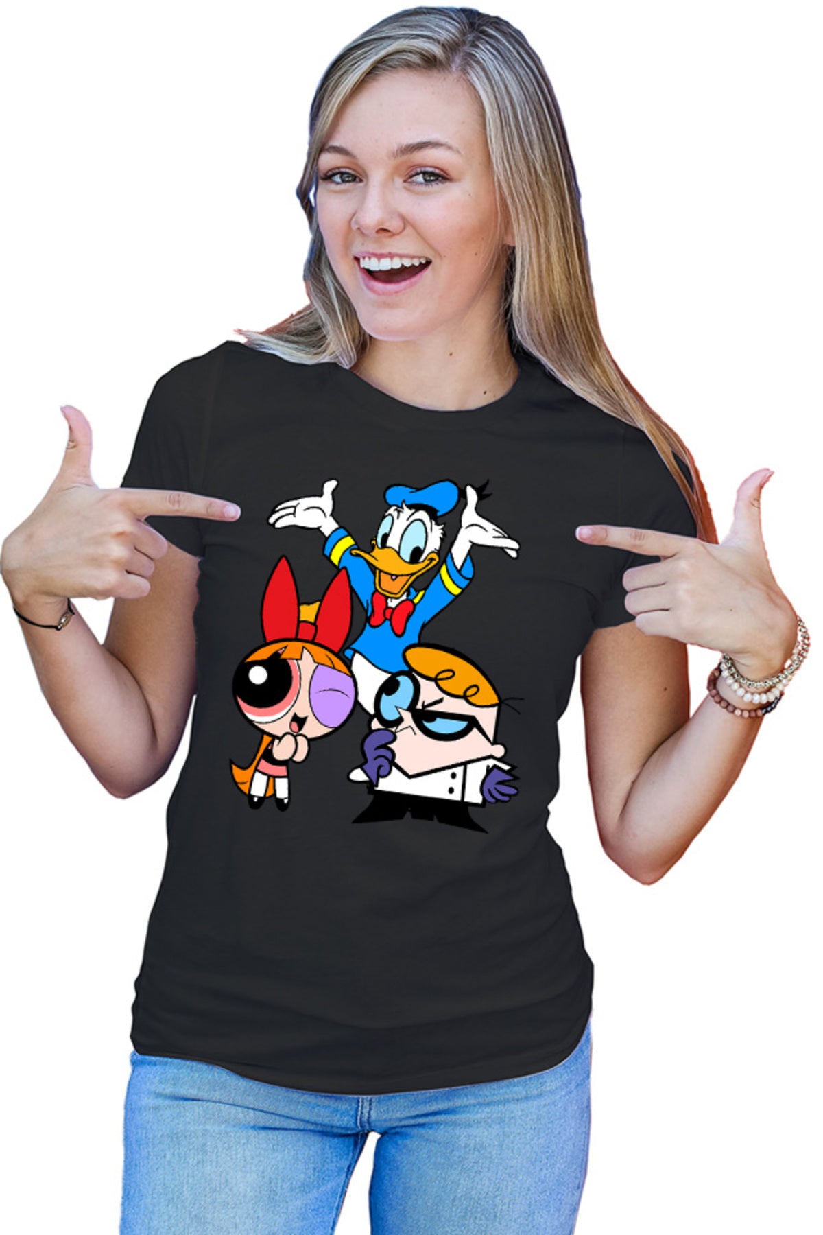 Tricou dama The Powerpuff Girls Donald Dexter Genius Science