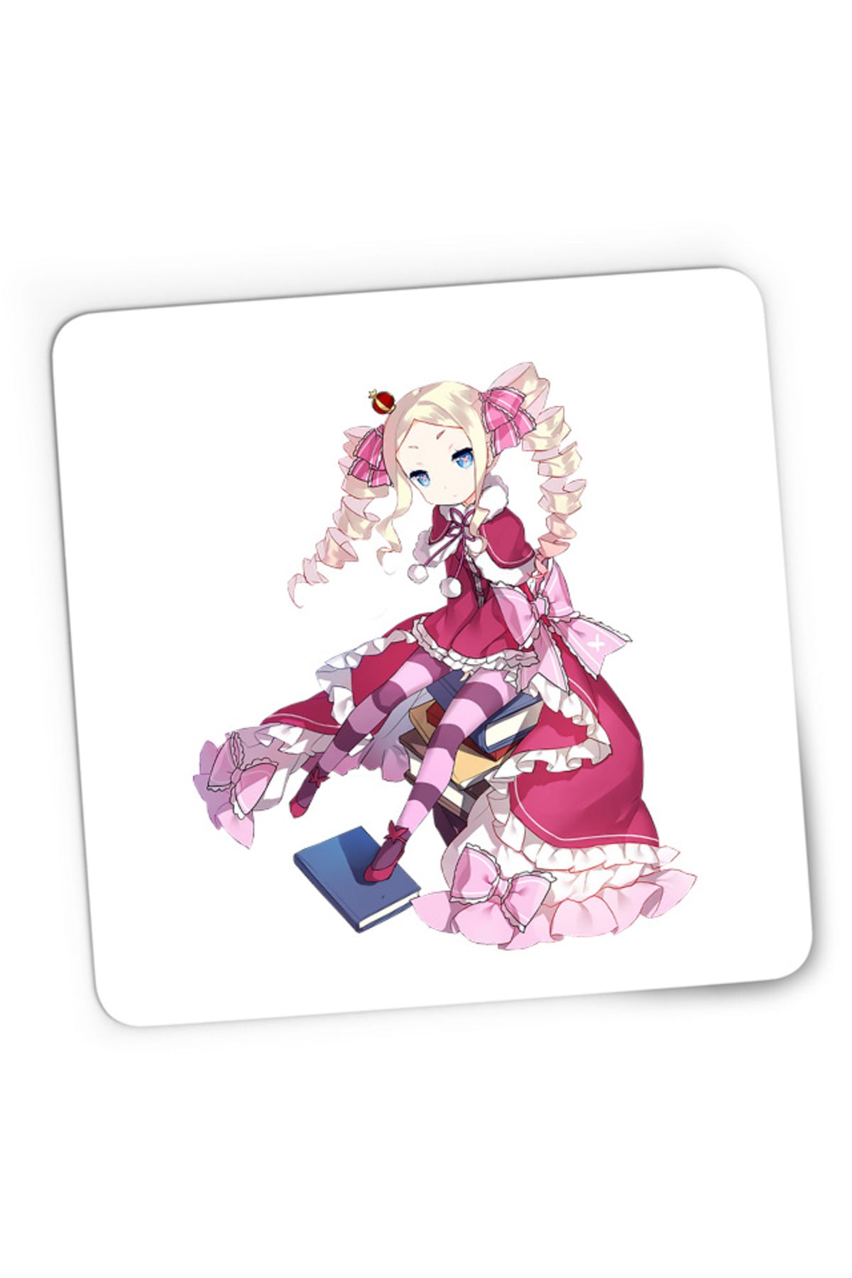 Mousepad Gaming Re Zero Beatrice Library Book Magic Tsundere Desene, 21x19 cm