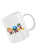 Cana Captain America Chibi Small Cute Mickey Mouse Powerpuff, alba, 330 ml