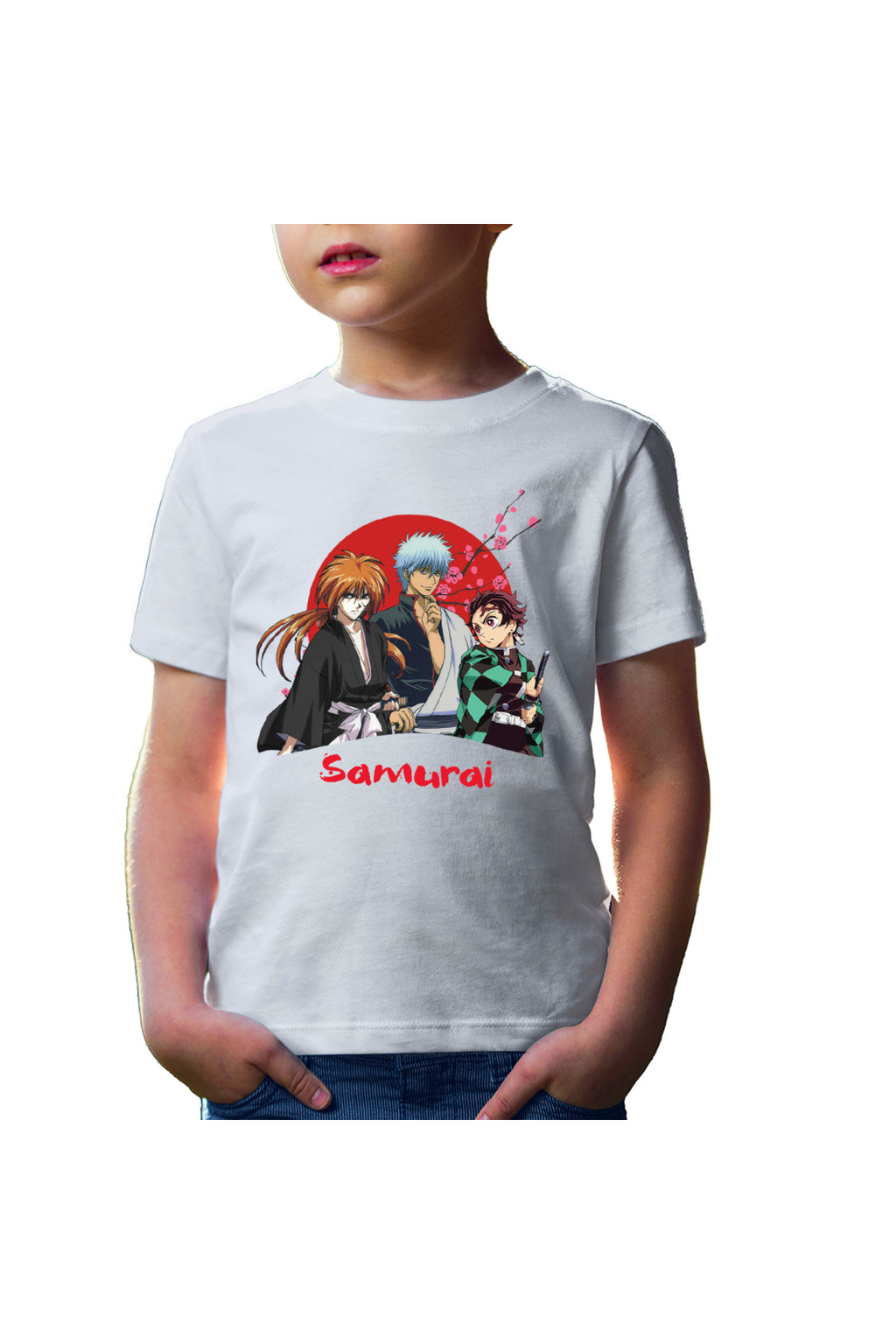 Tricou copii Rurouni Kenshin Samurai Trio Text Sepuku