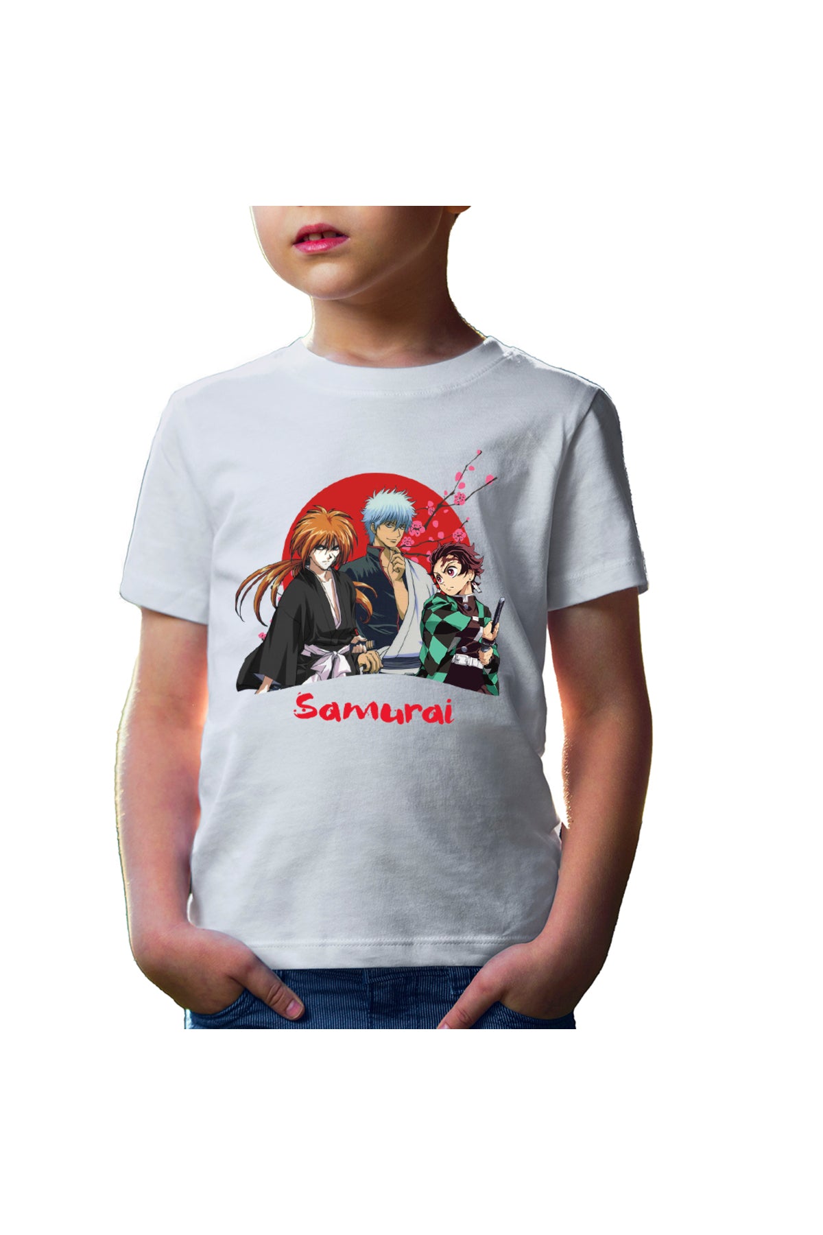 Tricou copii Rurouni Kenshin Samurai Trio Text Sepuku