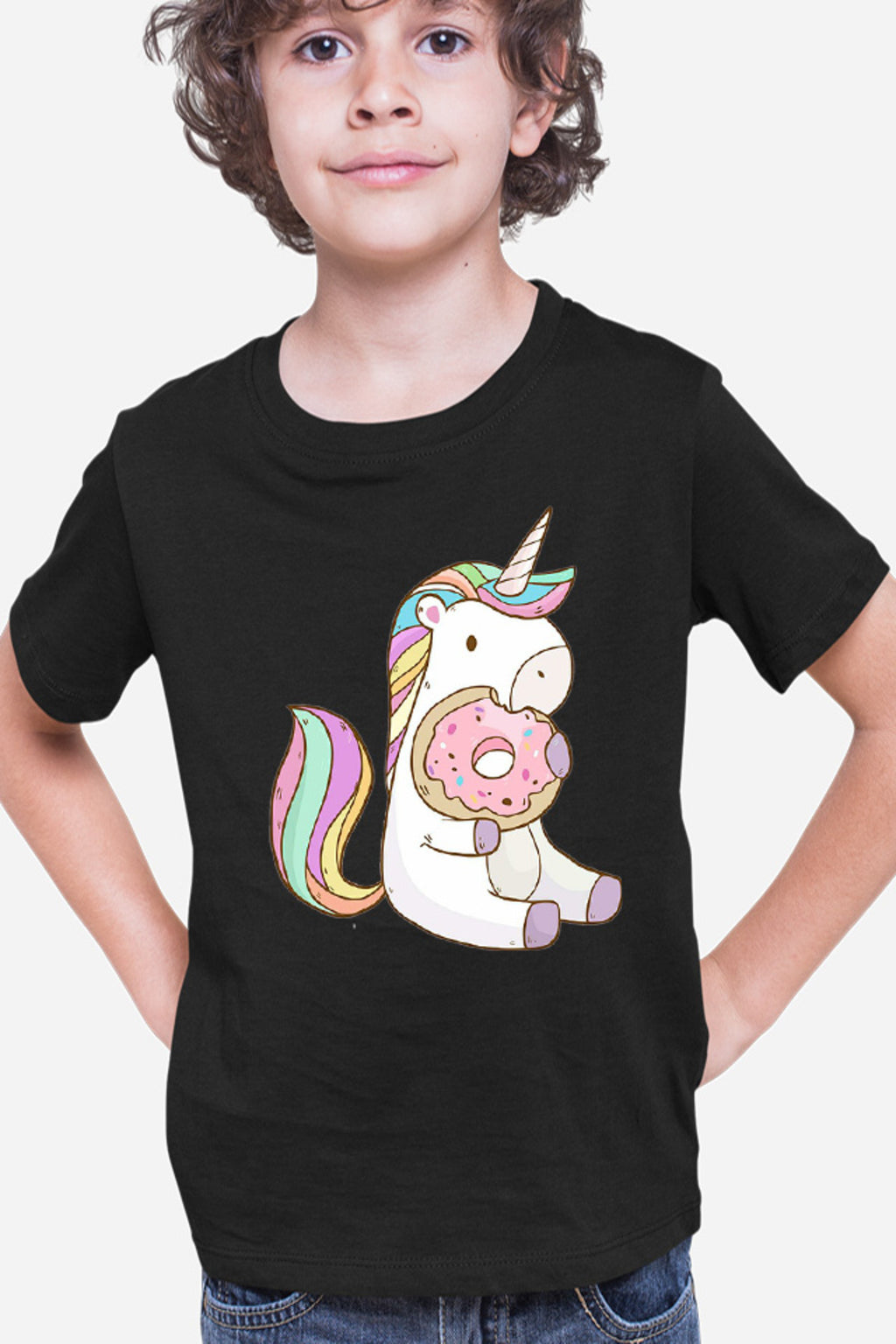 Tricou copii Unicorn Squad Donnut Eat Sweet