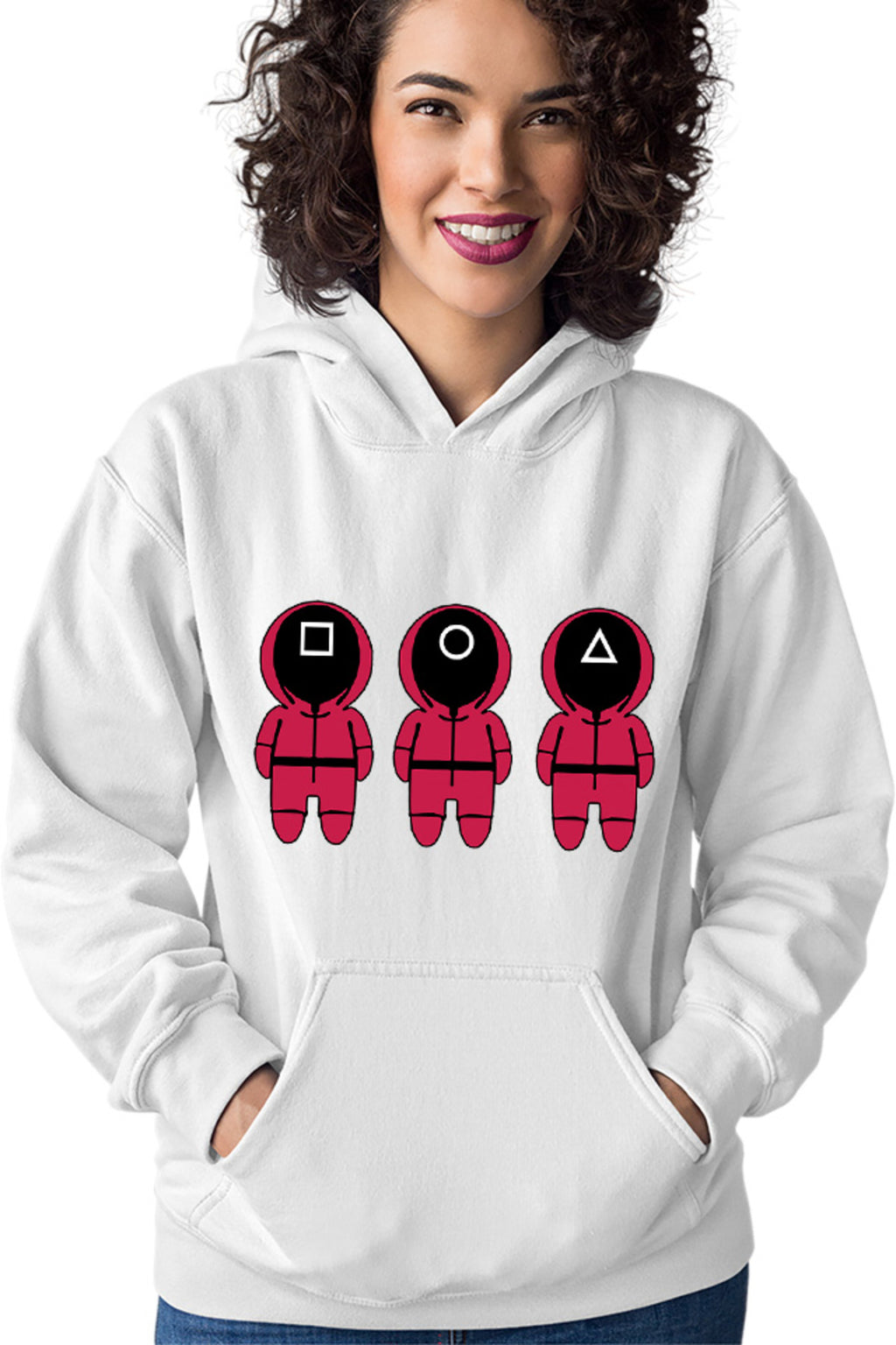 Hanorac dama Squid Game Chibi Concelor Testers Strategy