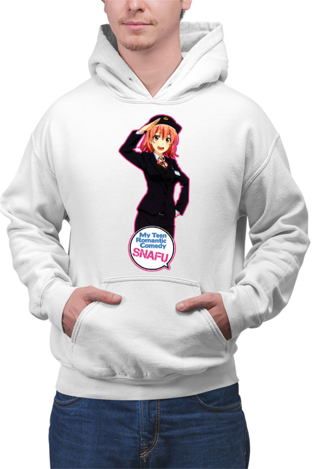 Hanorac barbati OreGairu Yui Police School Club Slice of Life