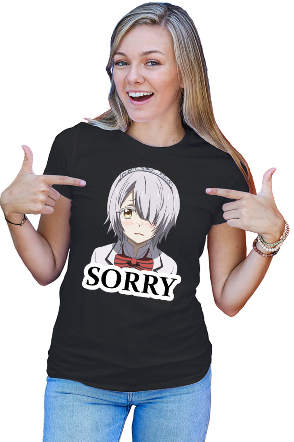 Tricou dama Boarding School Juliet Manga Cat Otaku