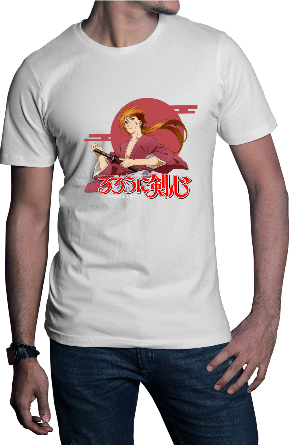 Tricou barbati Rurouni Kenshin Japan Sun Samurai Kenji