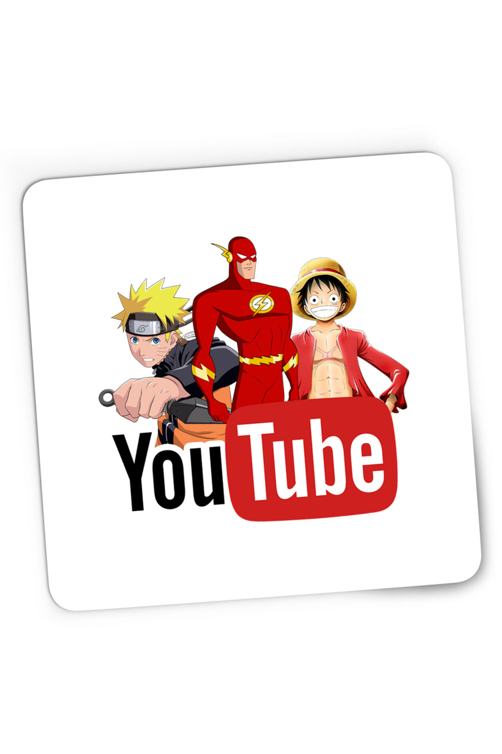 Mousepad Gaming The Flash Naruto One Piece Anime Cartoon, 21x19 cm