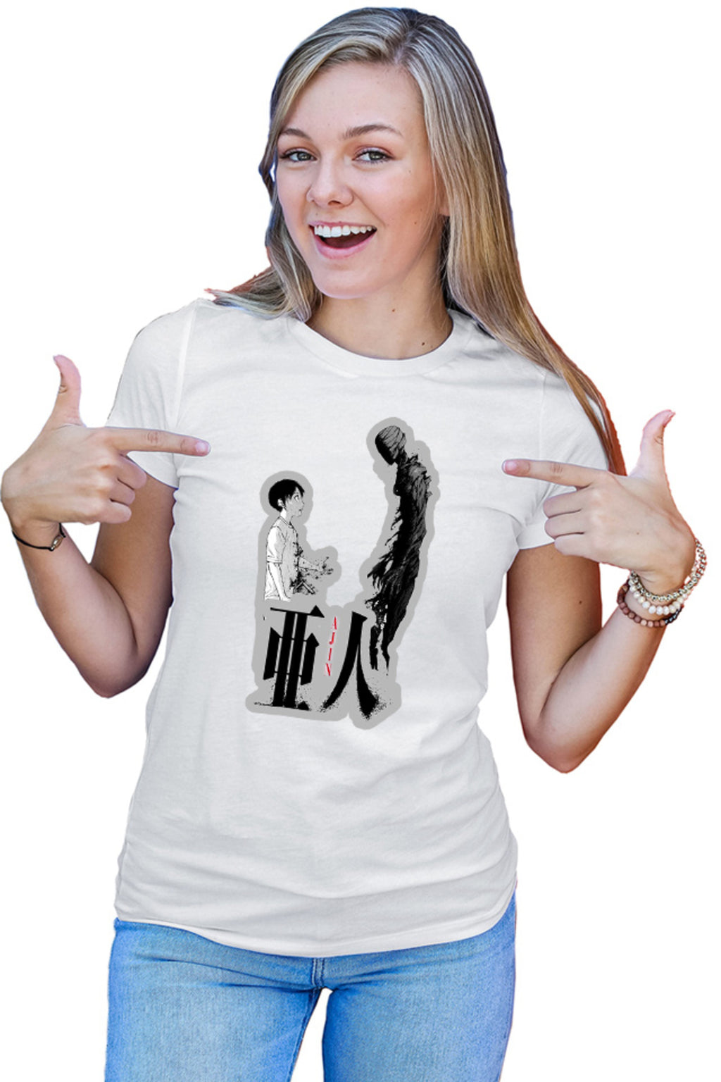 Tricou dama Ajin Kei Self Protect Horror Otaku