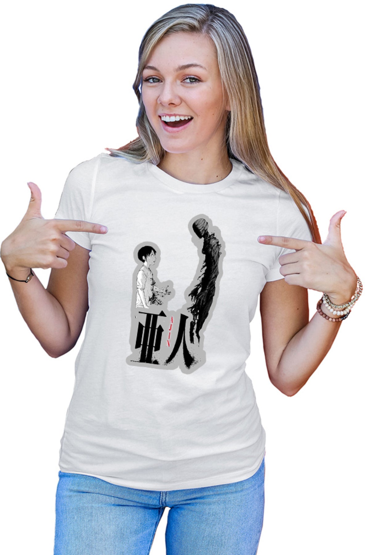 Tricou dama Ajin Kei Self Protect Horror Otaku
