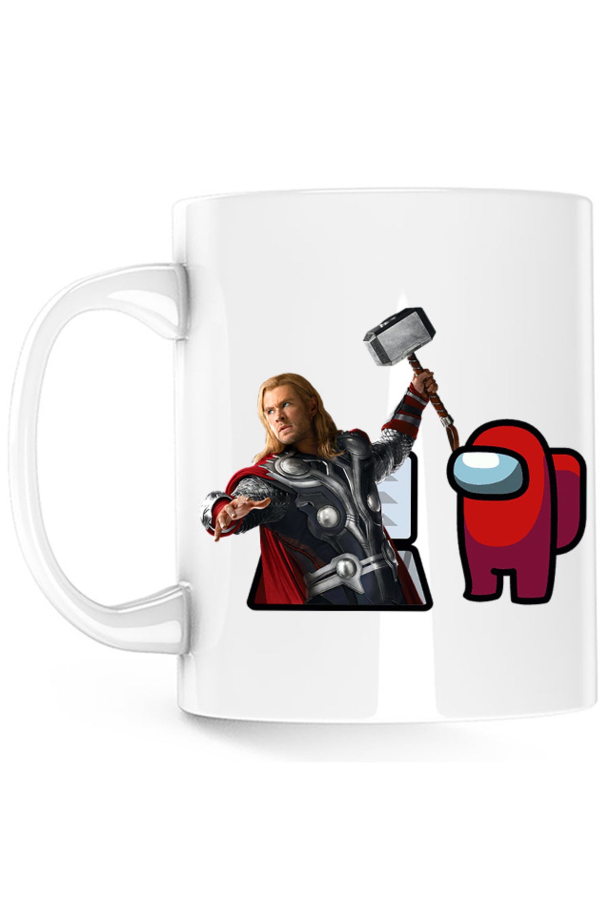 Cana Thor Among Us Suspicious Vent Hammer Gameplay Puzzle, alba, 330 ml