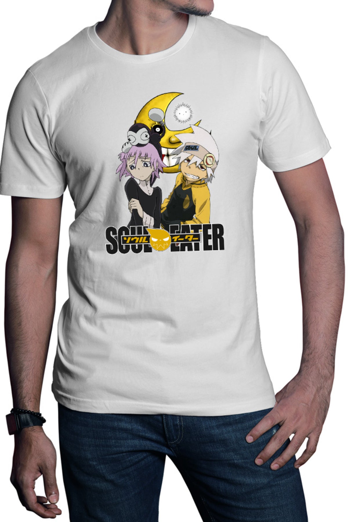 Tricou barbati Soul Eater Soul Half Moon Anime Kage Trap