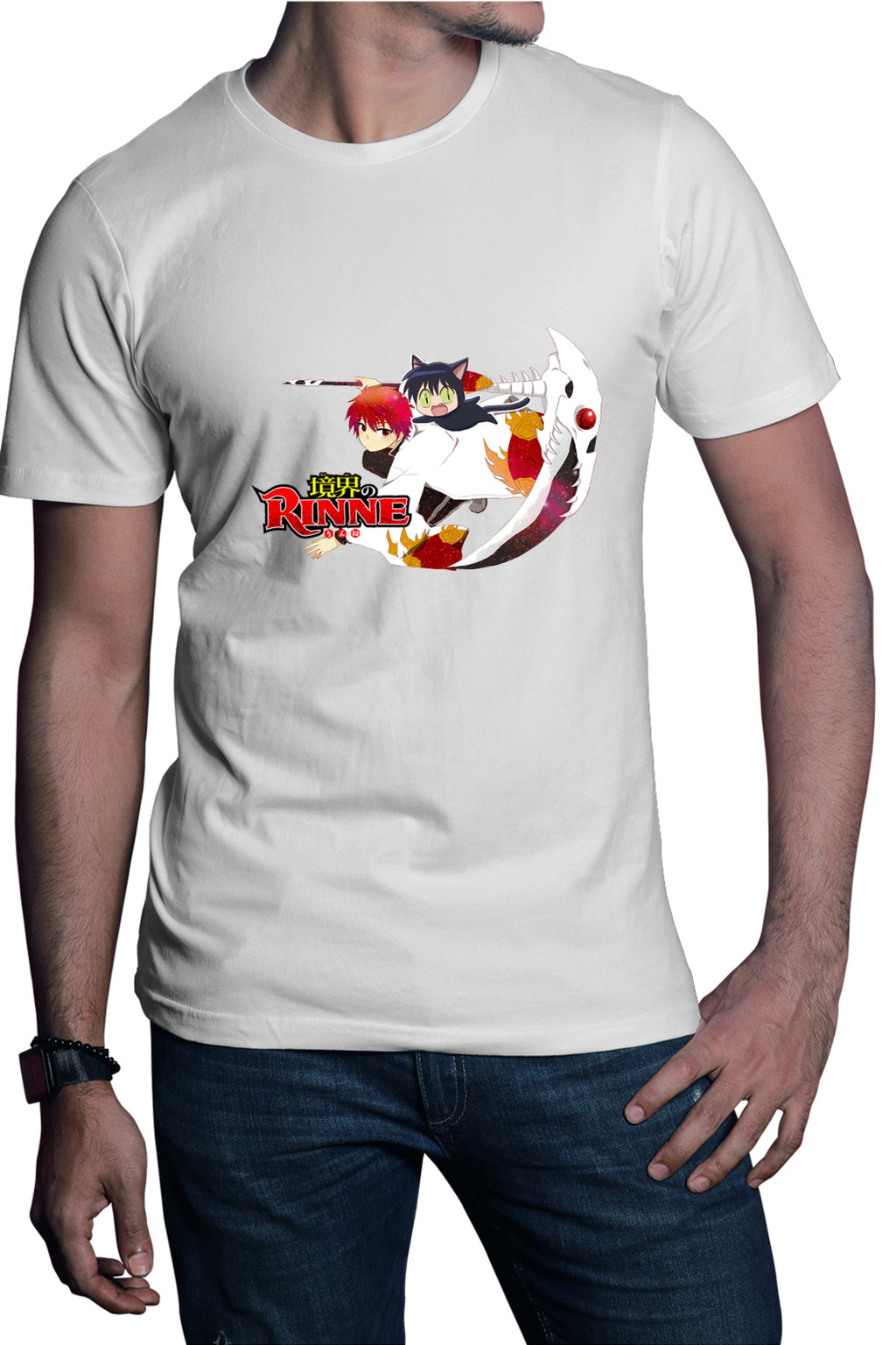 Tricou barbati Rin-ne Rin Rokumon Cat Animekage
