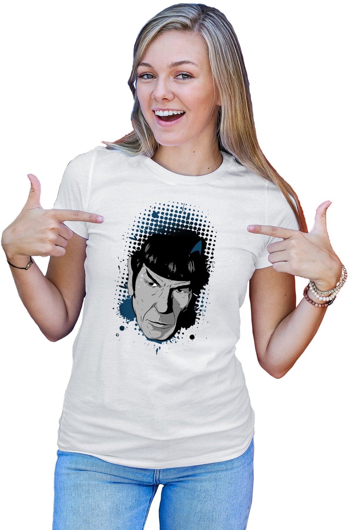 Tricou dama Star Trek Spock Picard Dincolo de Infinit