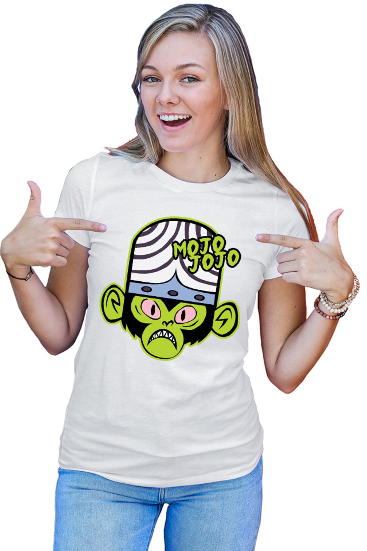 Tricou dama The Powerpuff Girls Mojo Jojo Monkey