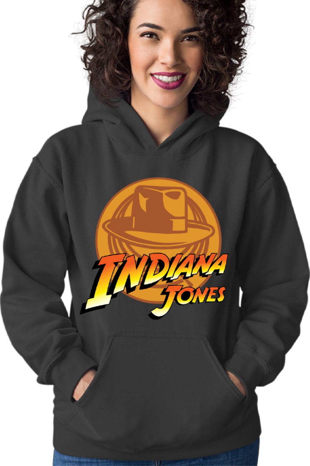Hanorac dama Indiana Jones Logo TV Series Cool Savana Texas US