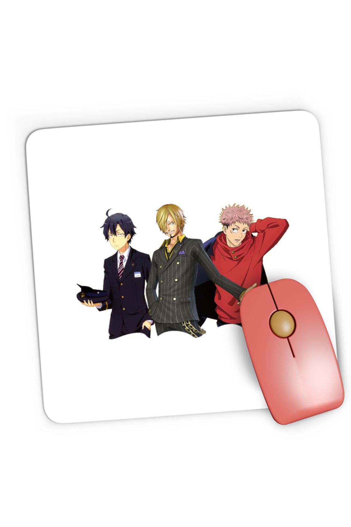 Mousepad Gaming OreGairu Hikigaya Jujutsu Kaisen Itadori One Piece, 21x19 cm