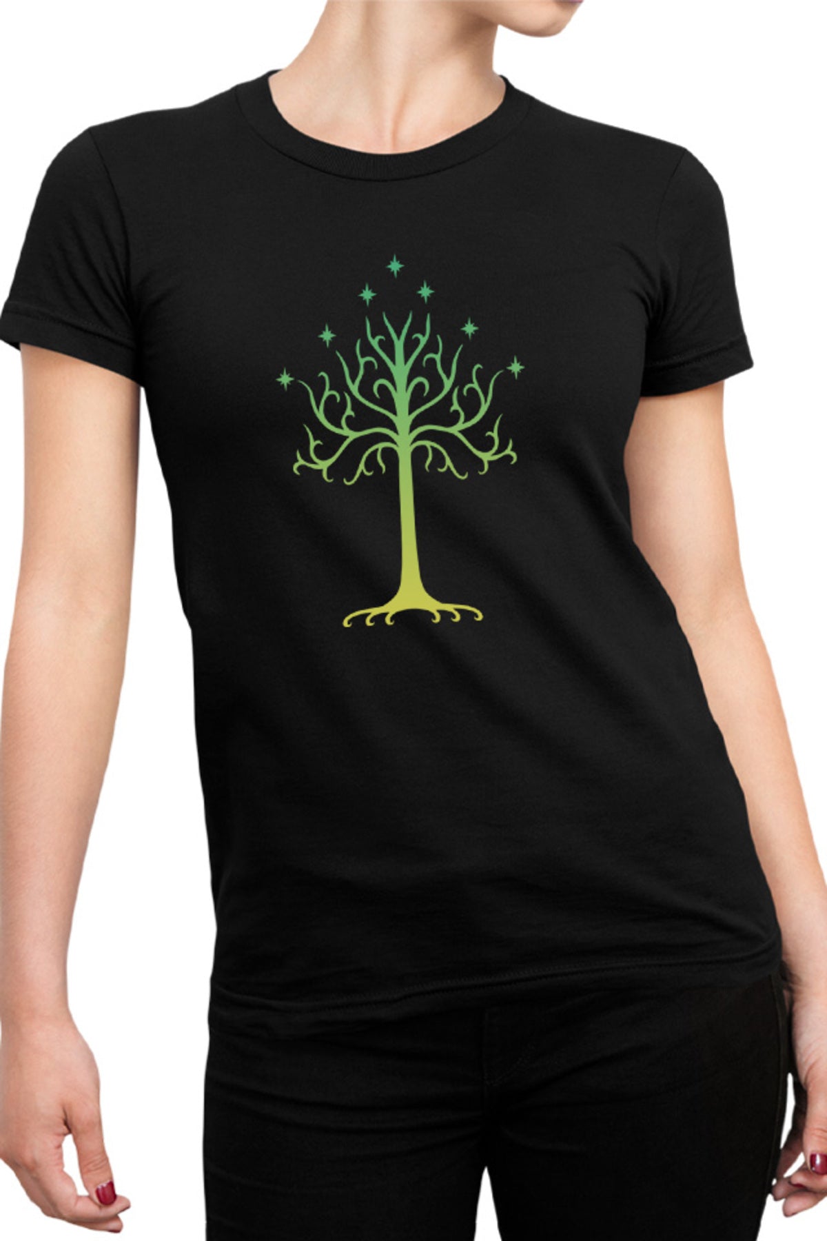 Tricou dama Lord of the Rings Tree Life Huge Magical Strong Life