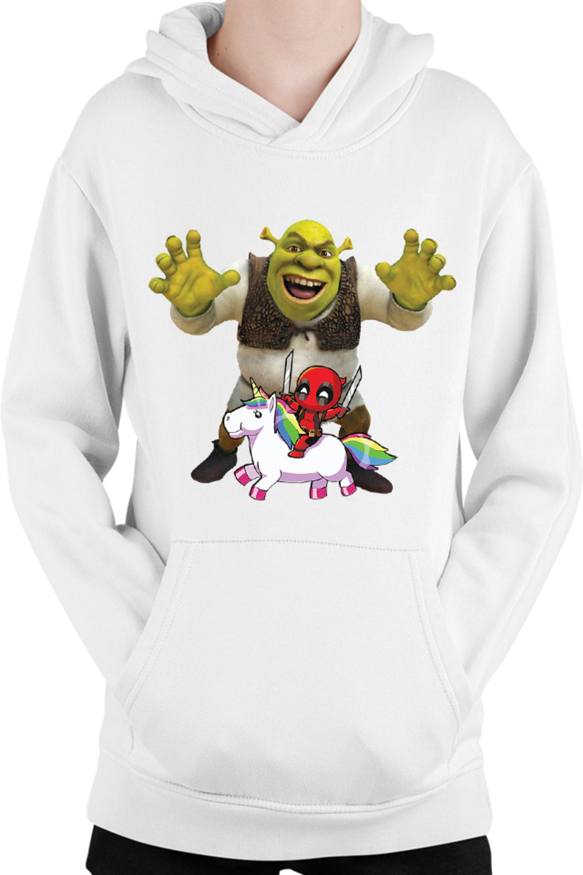 Hanorac copii Shrek Deadpool Scary Unicorn
