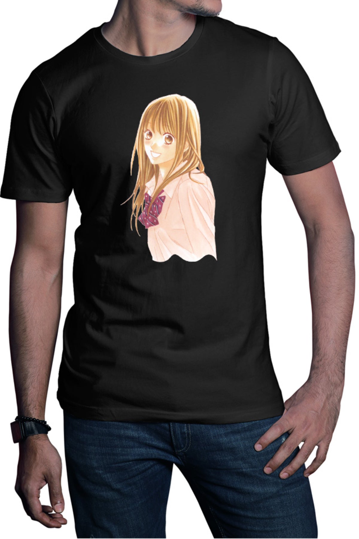 Tricou barbati LDK Nishimori Aoi School Uniform Love Story