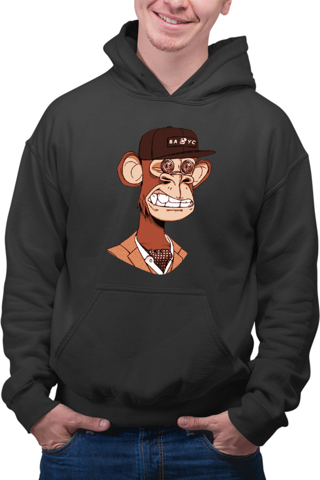 Hanorac barbati NFT Monkey Modern Financial Global Economy
