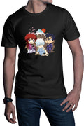 Tricou barbati Rurouni Kenshin Chibi Trio Kenshin Gintoki Hajime