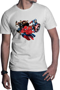 Tricou barbati Spiderman Captain America Thor Fly Hero Cool