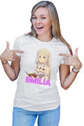 Tricou dama Re Zero Emilia Cat Magical Princess Kind Wizard Time