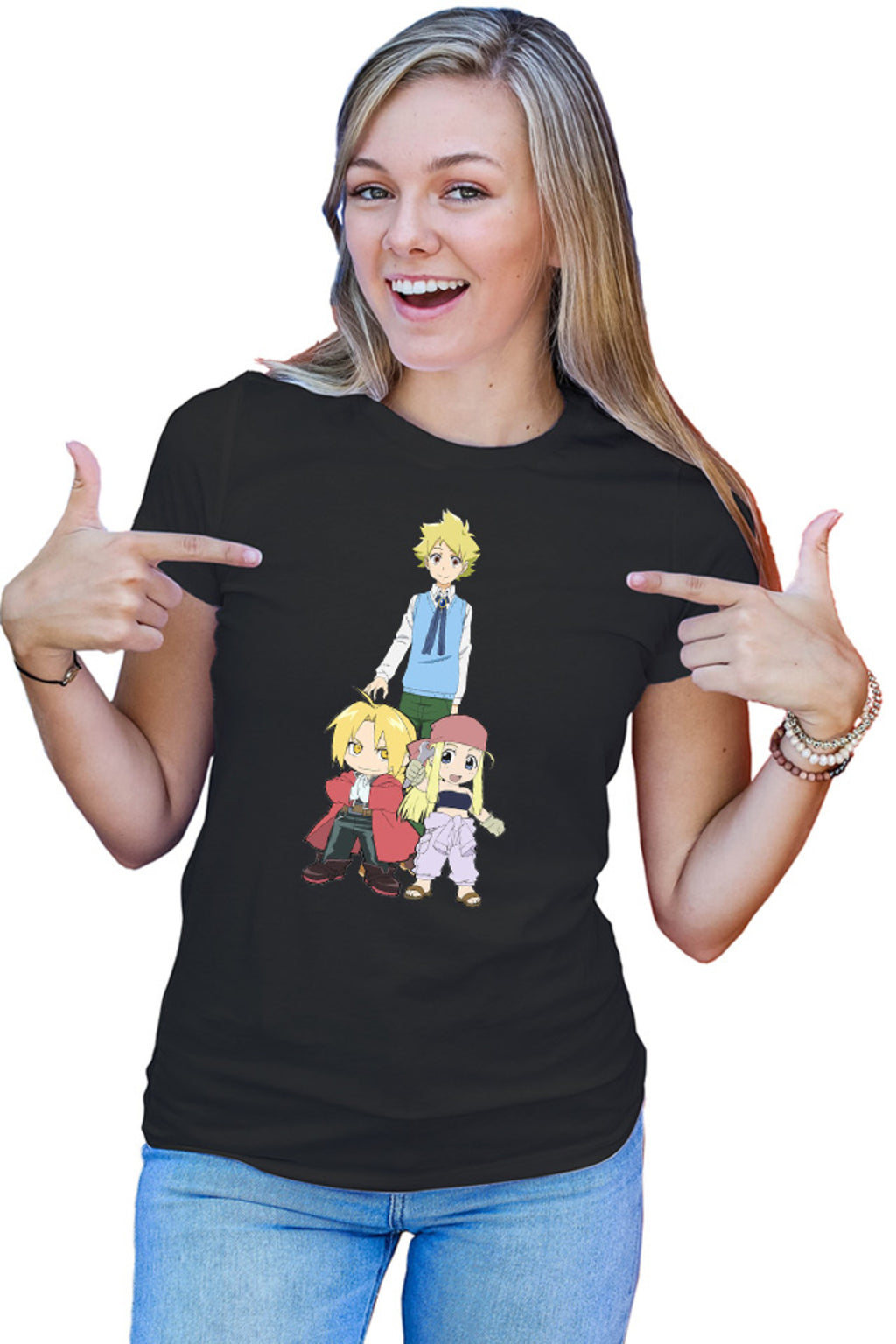 Tricou dama Muhyo Roji Kusano Jirou FMA Edward Lucy Exorcist Otaku
