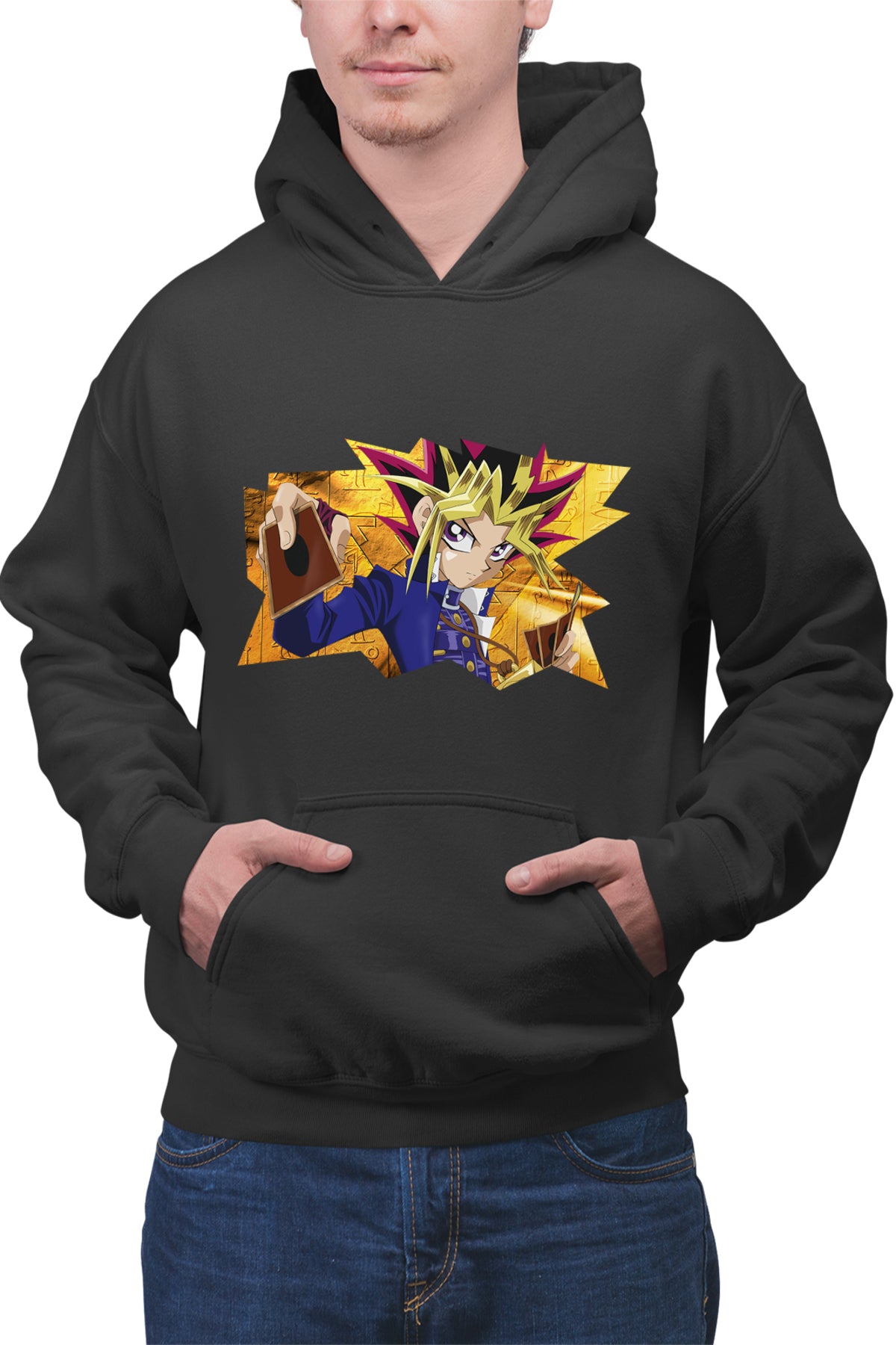 Hanorac barbati Yu-Gi-Oh! Card Yugi Mutou Anime Kazuki Takahashi