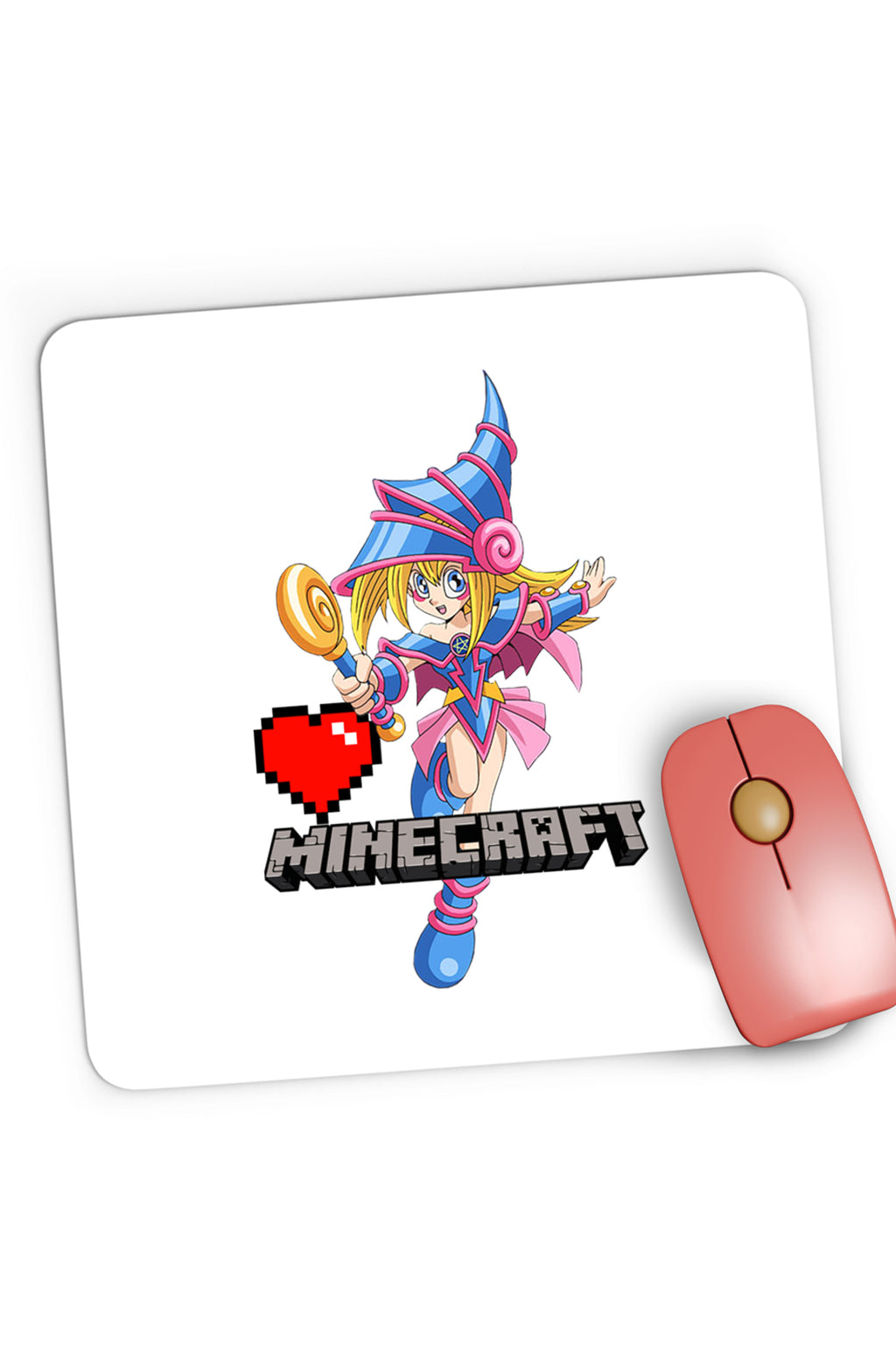 Mousepad Gaming Yu Gi Oh Links Minecraft Tlauncher Mcskins, 21x19 cm