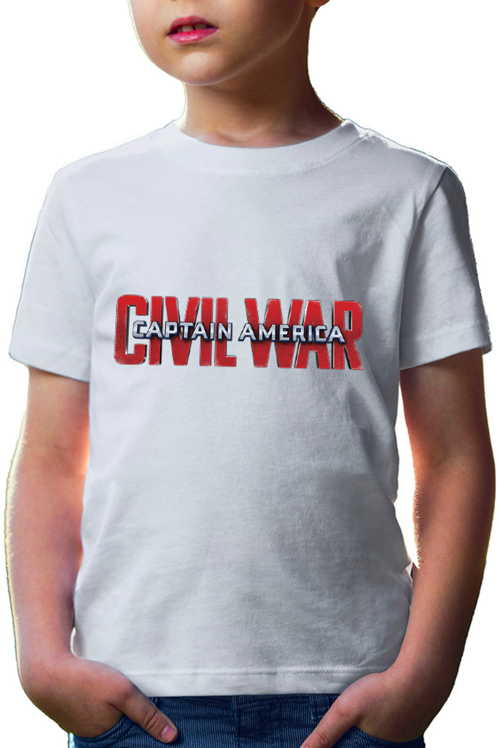 Tricou copii Captain America Logo Civil Avengers Nice Beautiful Bold